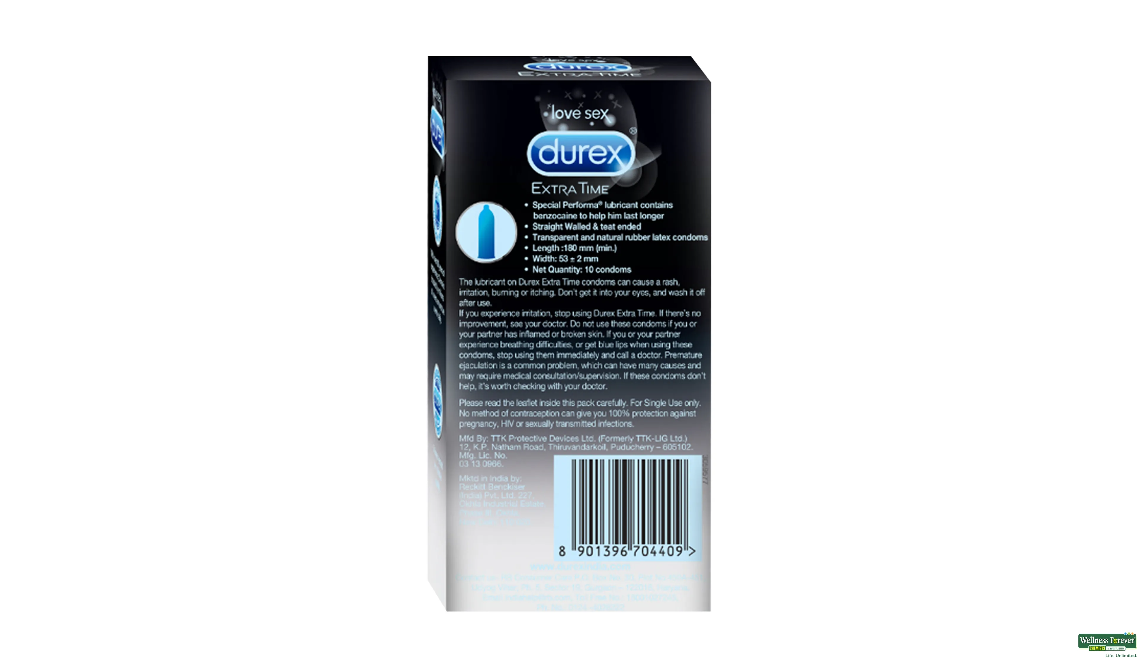 DUREX CONDOM EXTRA TIME 10PC- 2, 10PC, 