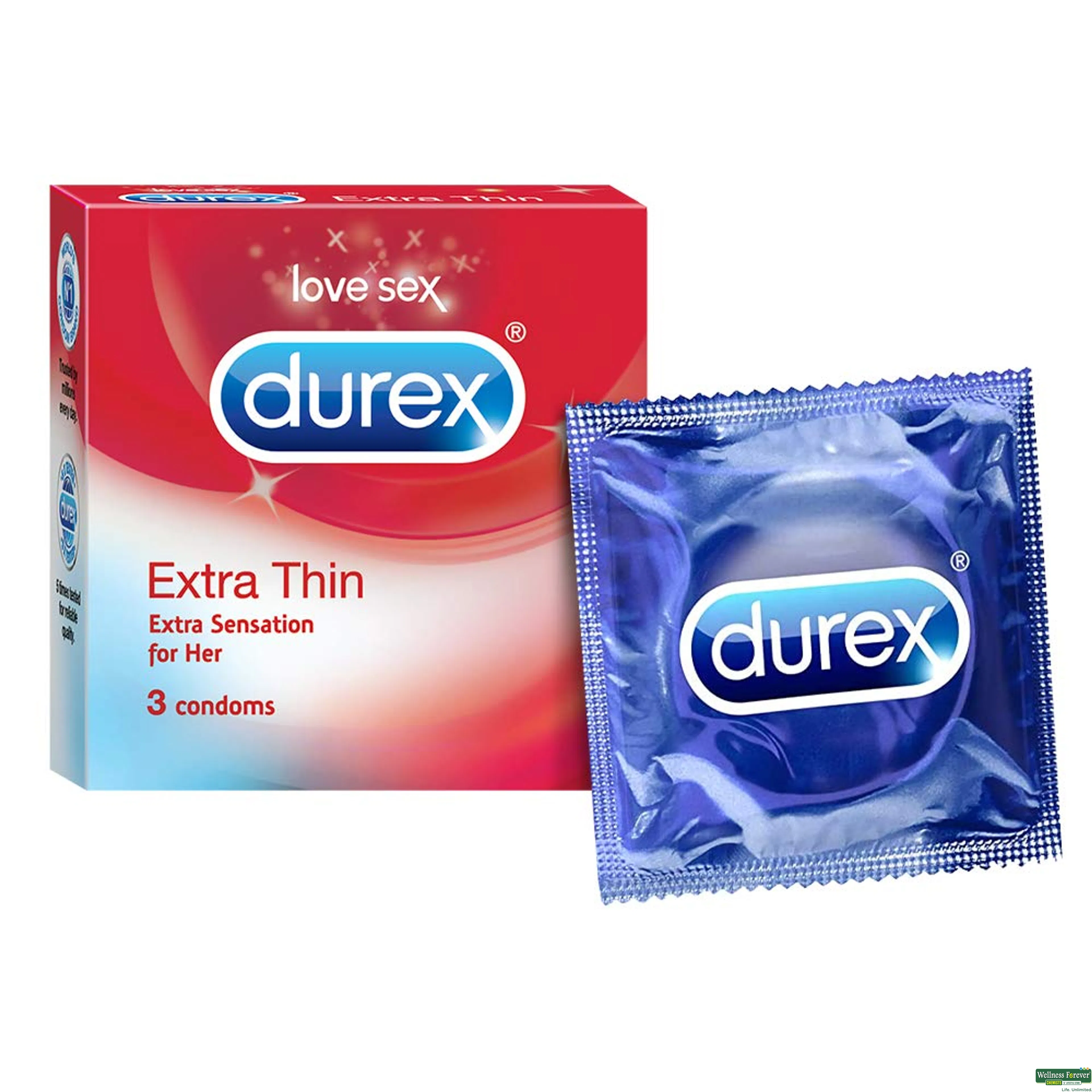 DUREX CONDOM EXTRA THIN 3PC-image