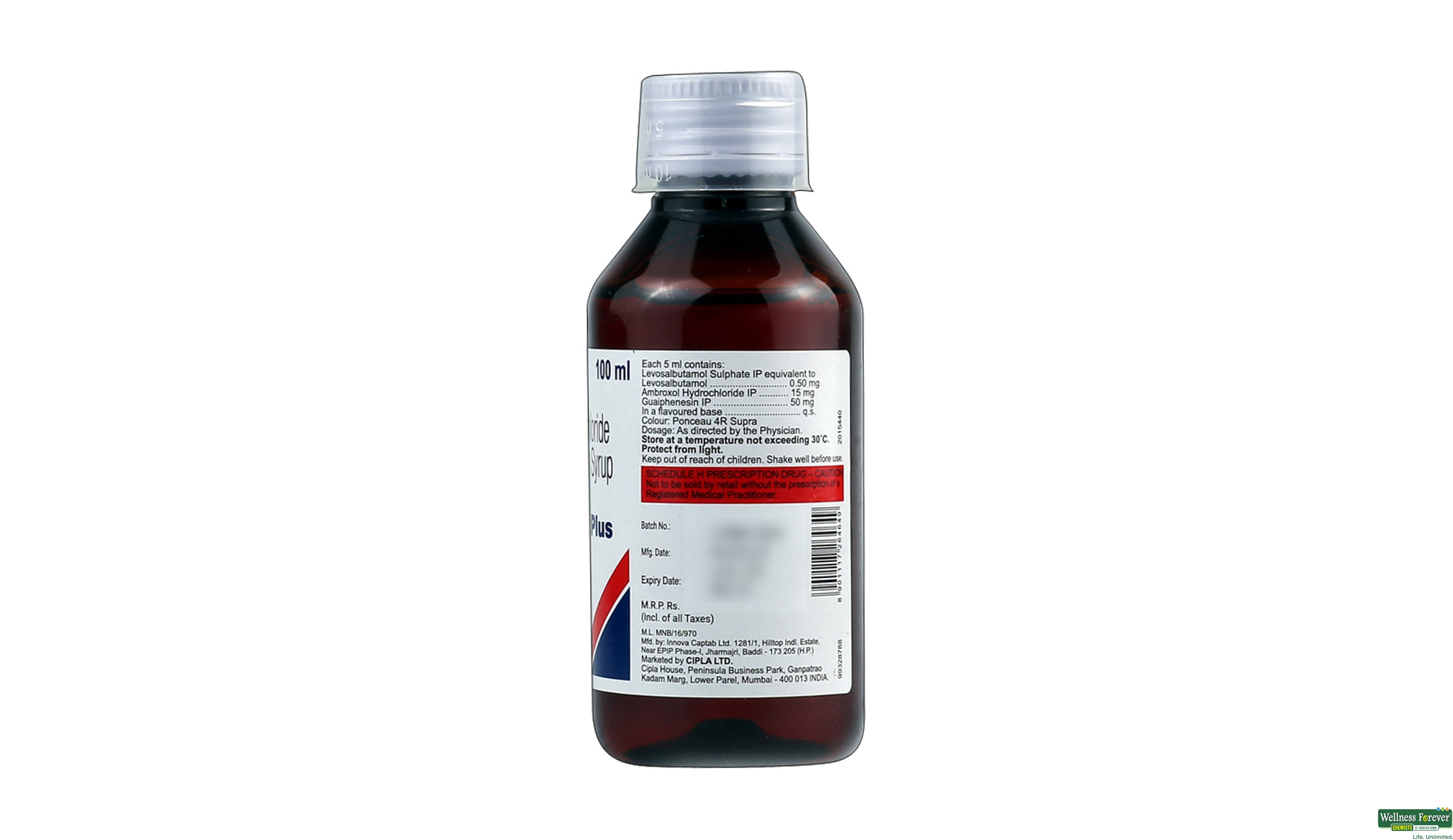 ASTHALIN EXPT PLUS SYP 100ML- 2, 100ML, 
