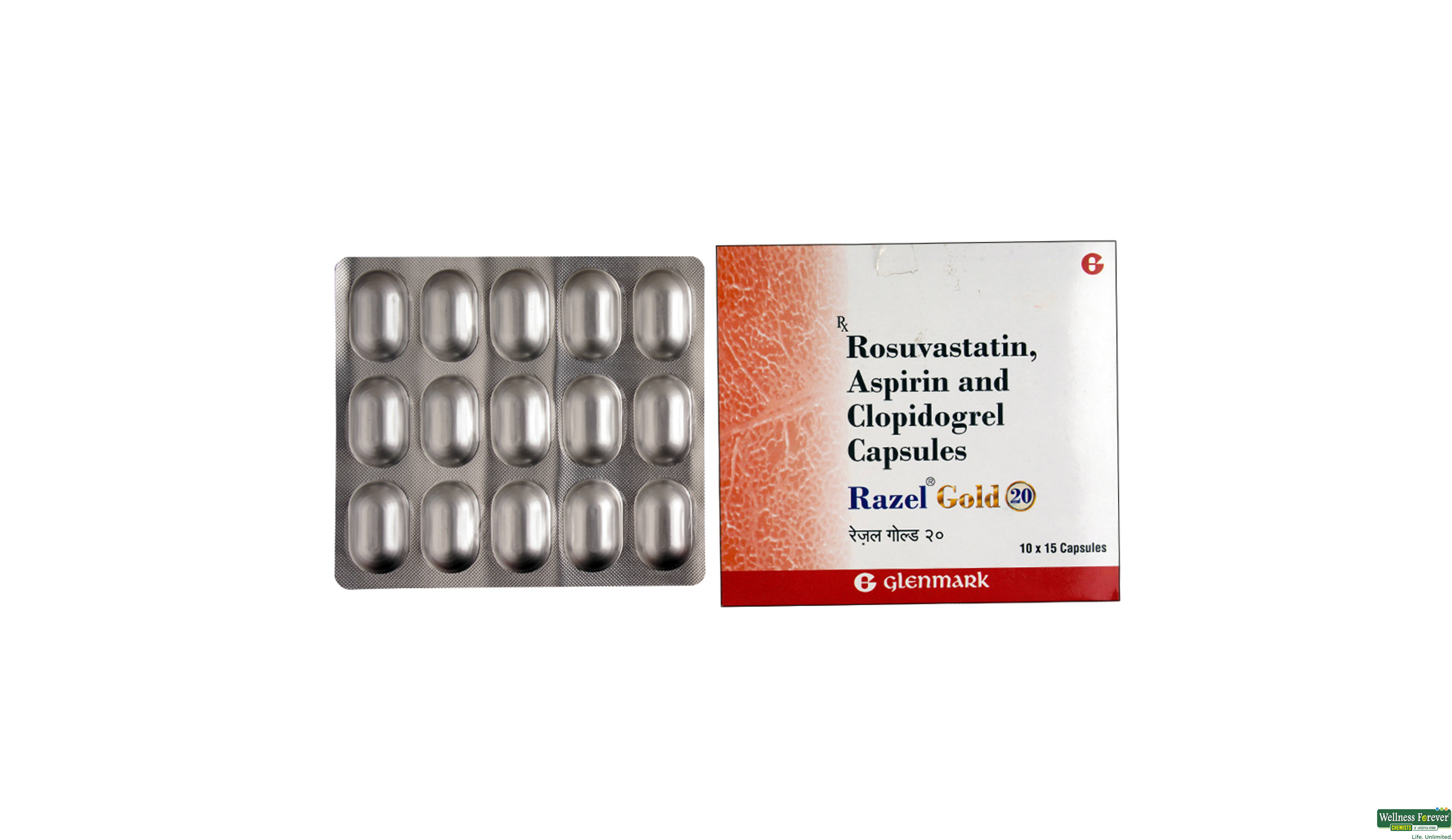 RAZEL-GOLD 20MG 15CAP- 1, 15CAP, 