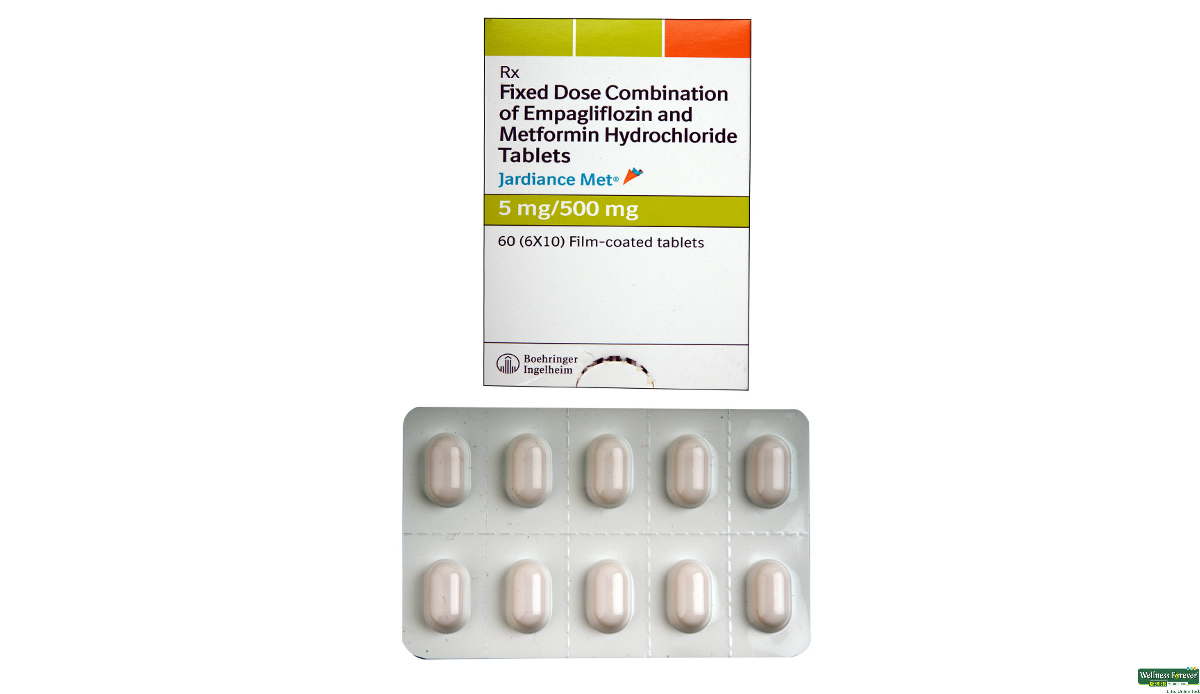 JARDIANCE-MET 5/500MG 10TAB- 1, 10TAB, 