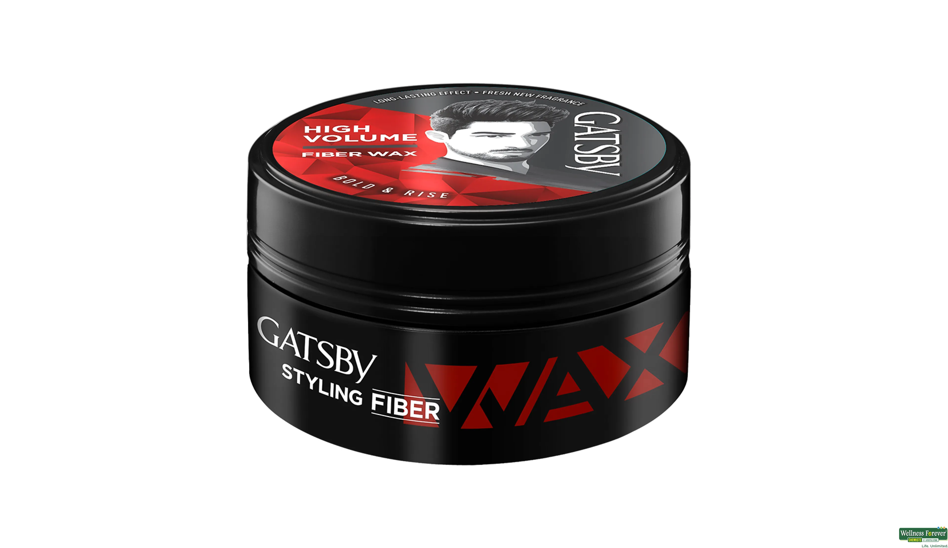 GATSBY HR/CRM STYL WAX FIBRE BOLD/RISE 75GM- 2, 75GM, 