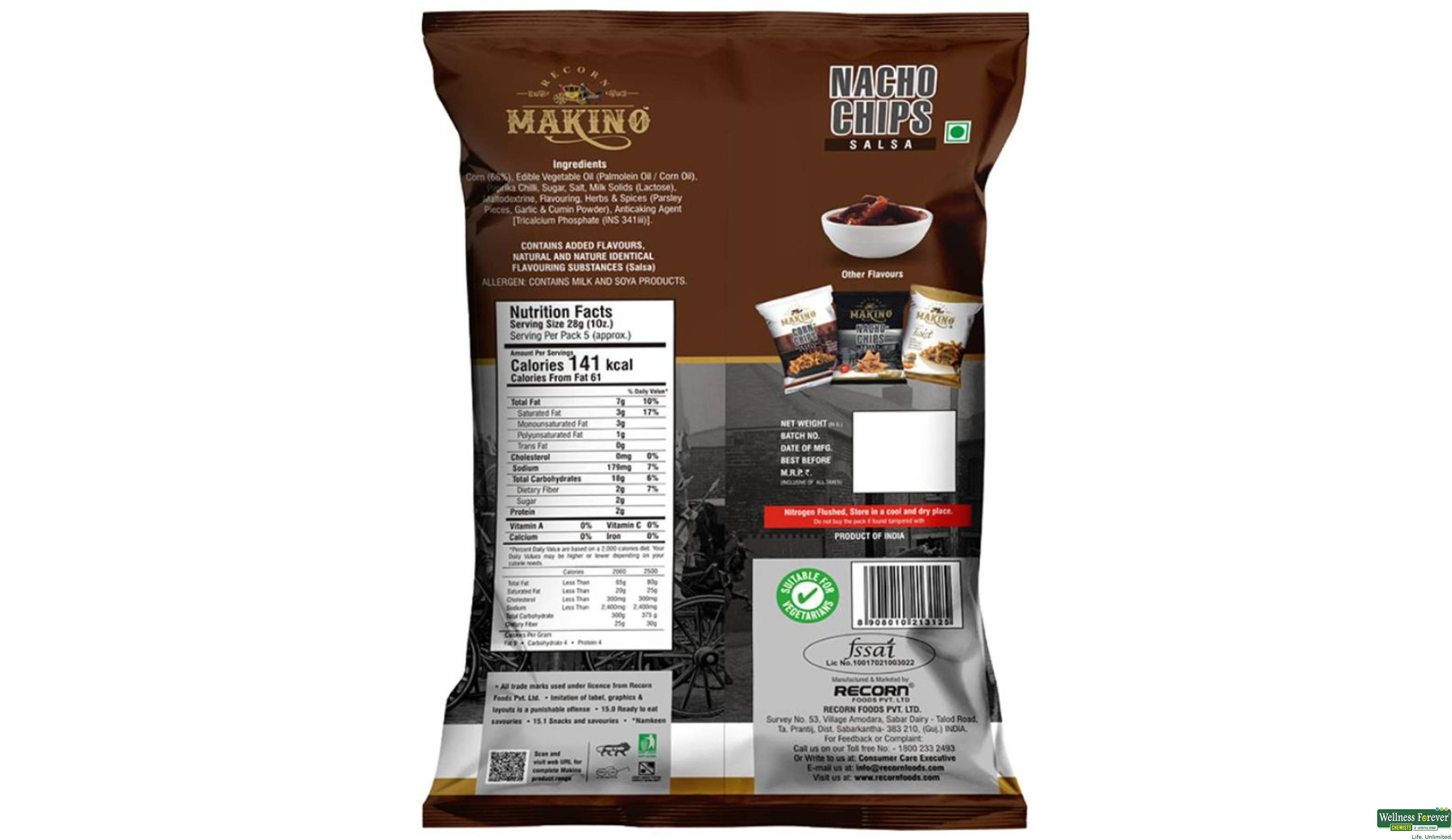 MAKINO NACHO CHIPS SALSA 150GM- 2, 150GM, 