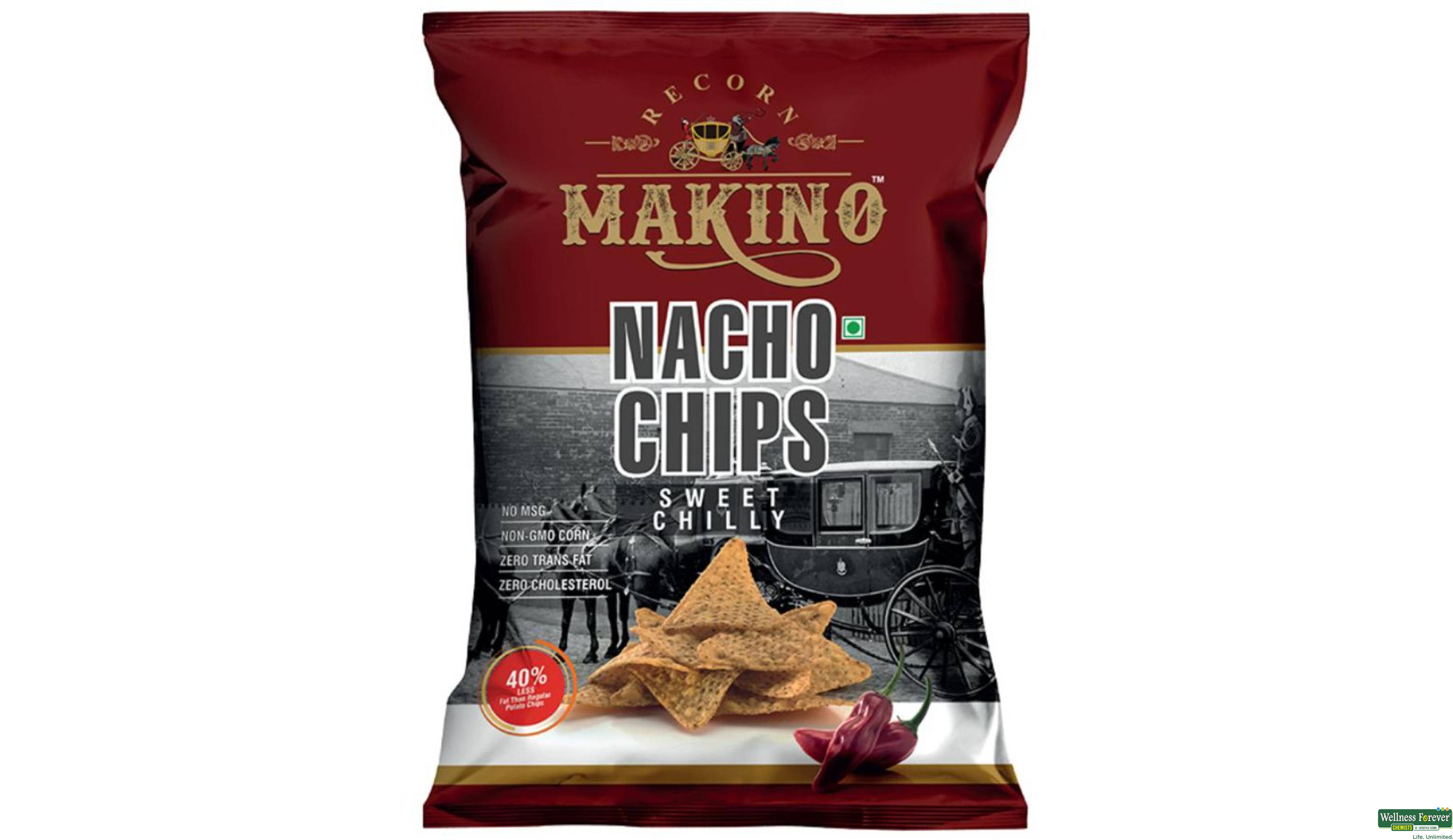 MAKINO NACHO CHIPS SWT CHILLI 150GM- 1, 150GM, 