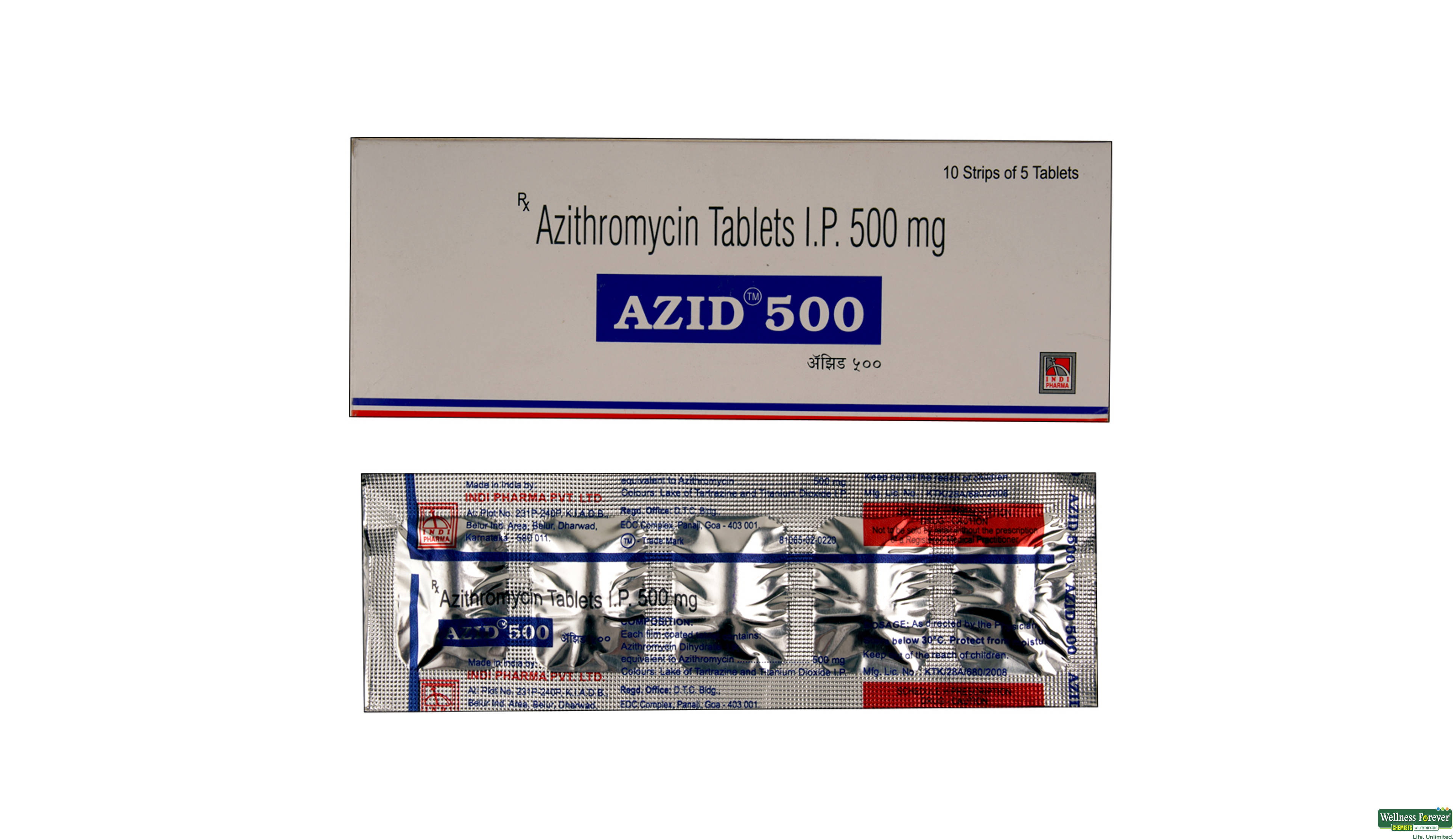 AZID 500MG 5TAB- 1, 5TAB, 