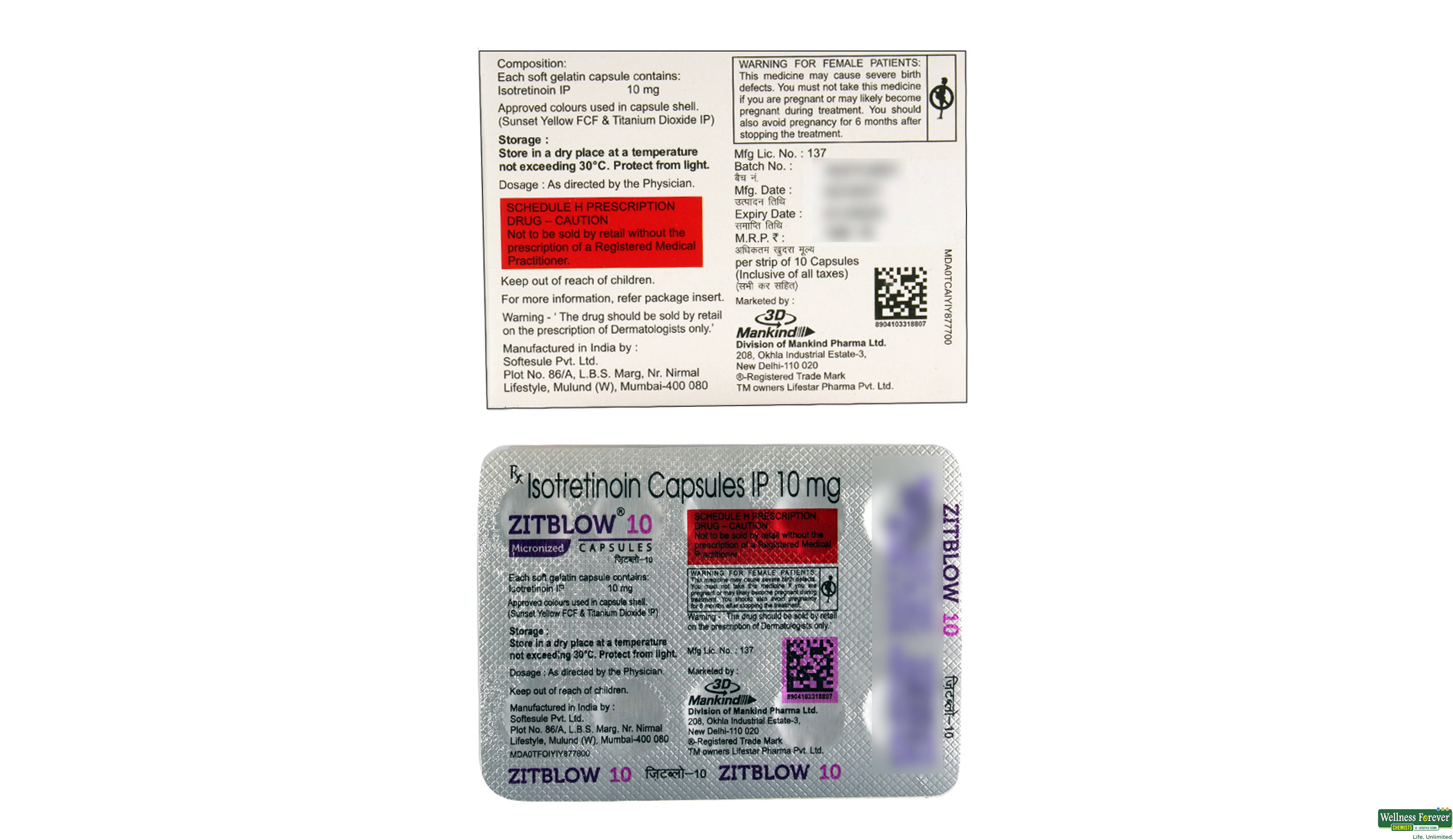 ZITBLOW 10MG 10CAP- 2, 10CAP, 