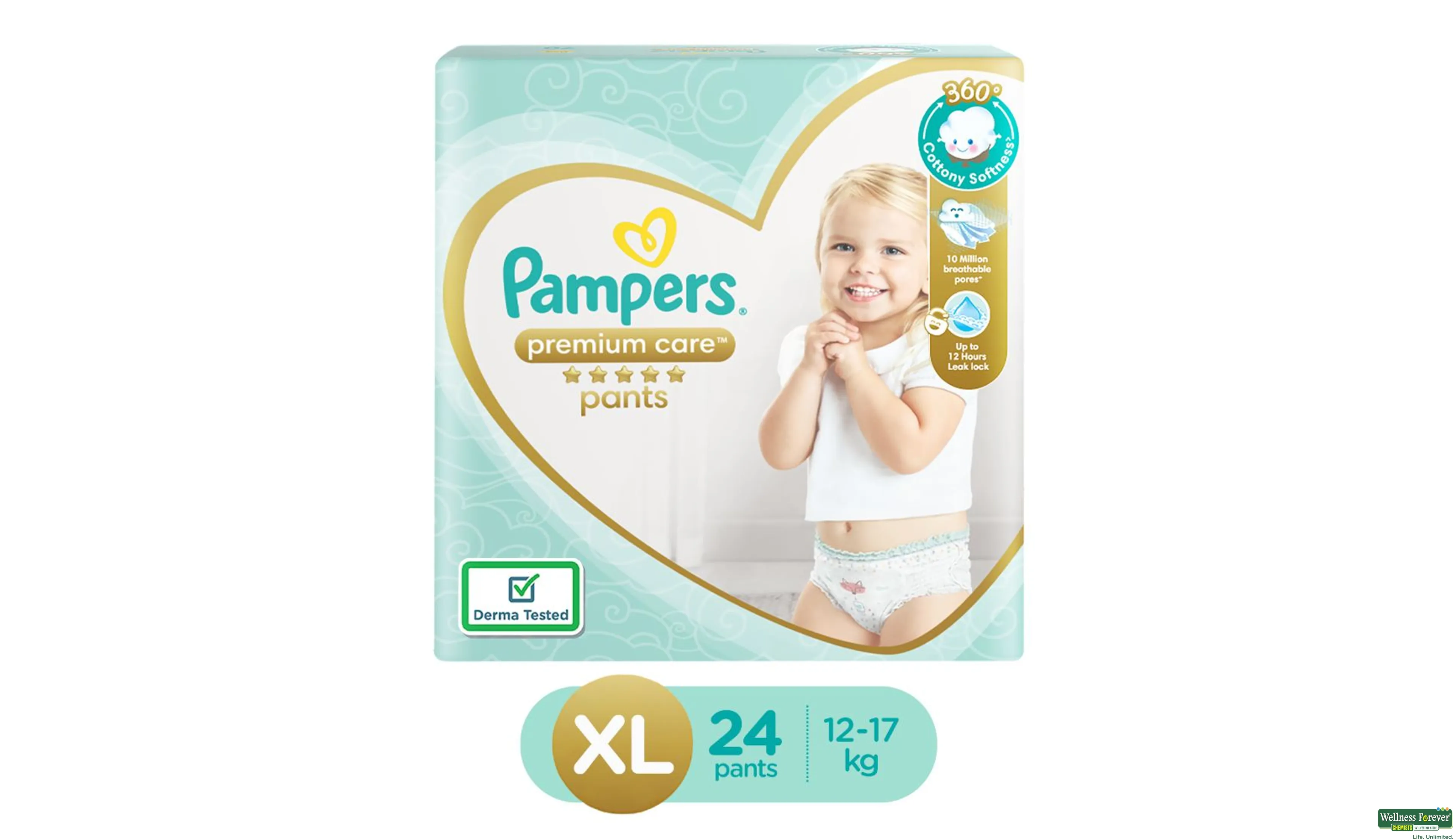 Buy PAMPERS ALL ROUND PROTECTION PANTS XL (56 COUNT) LOTION WITH ALOE VERA  Online & Get Upto 60% OFF at PharmEasy