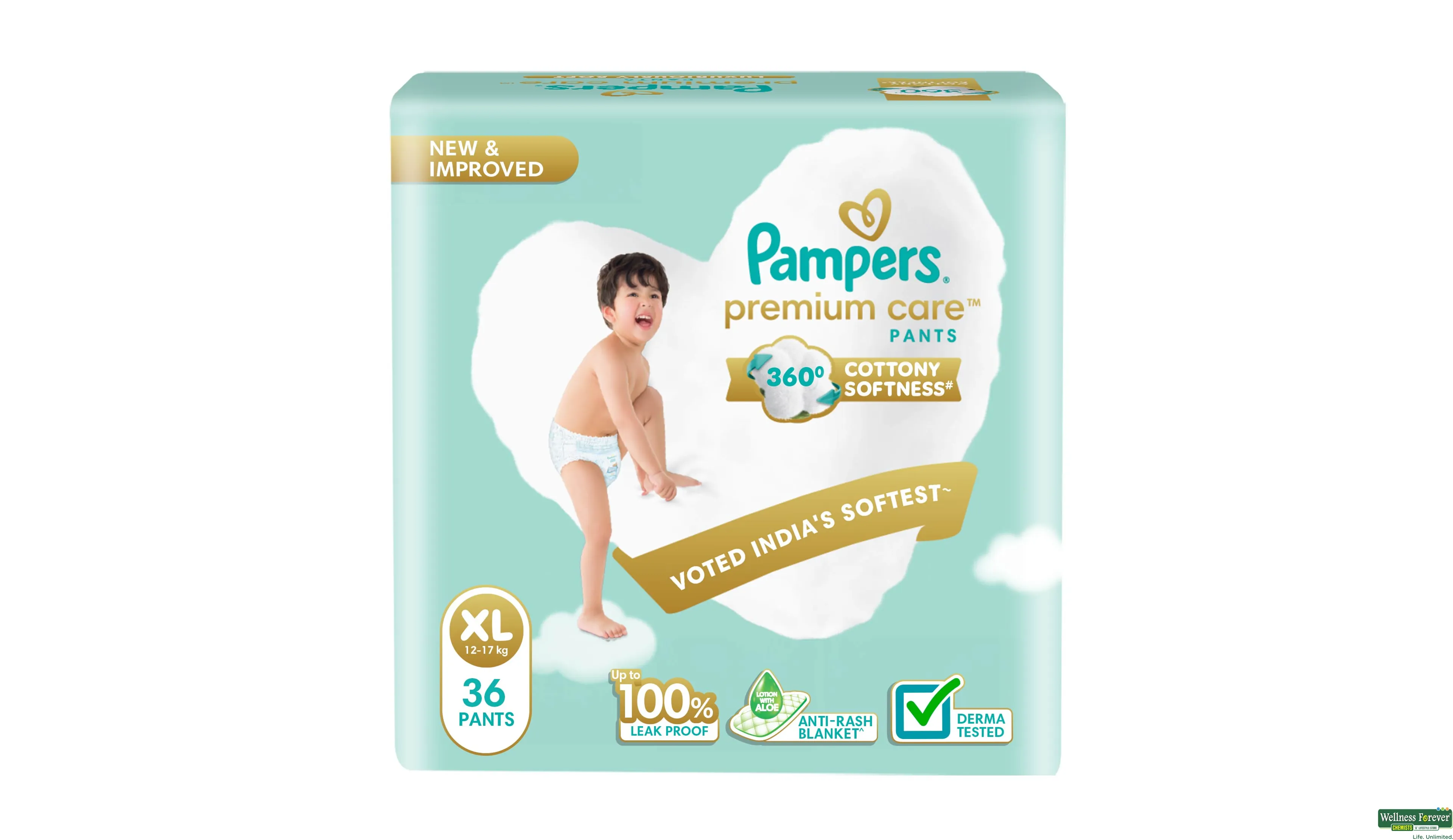 Buy Pampers Premium Care Pants Style Baby Diapers, Medium (M) Size, 30  Count, All-in-1 Diapers with 360 Cottony Softness, 7-12kg Diapers Online at  Low Prices in India 