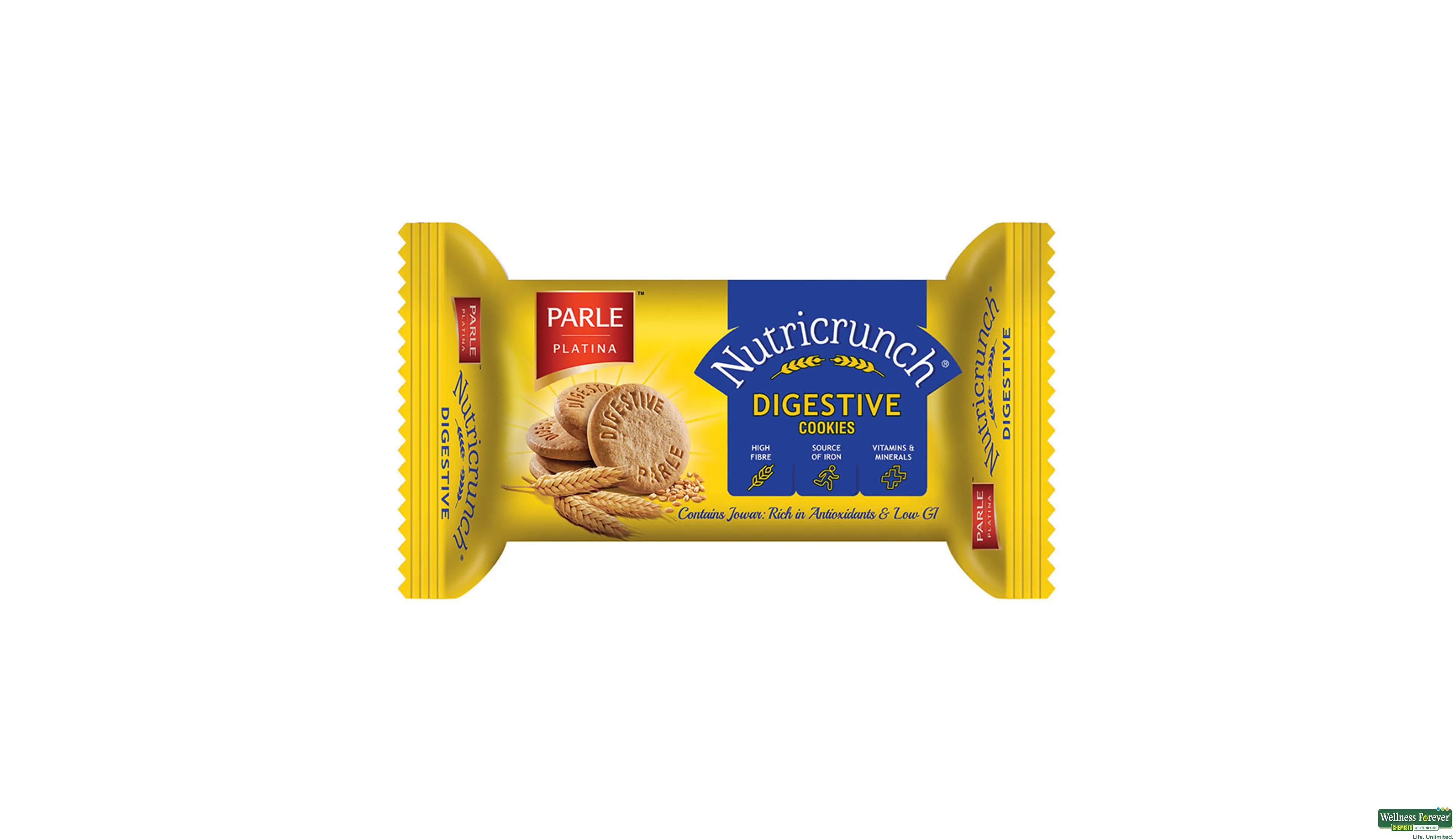 PARLE BISC NUTRICRUNCH DIGESTIVE 100GM- 1, 100GM, 