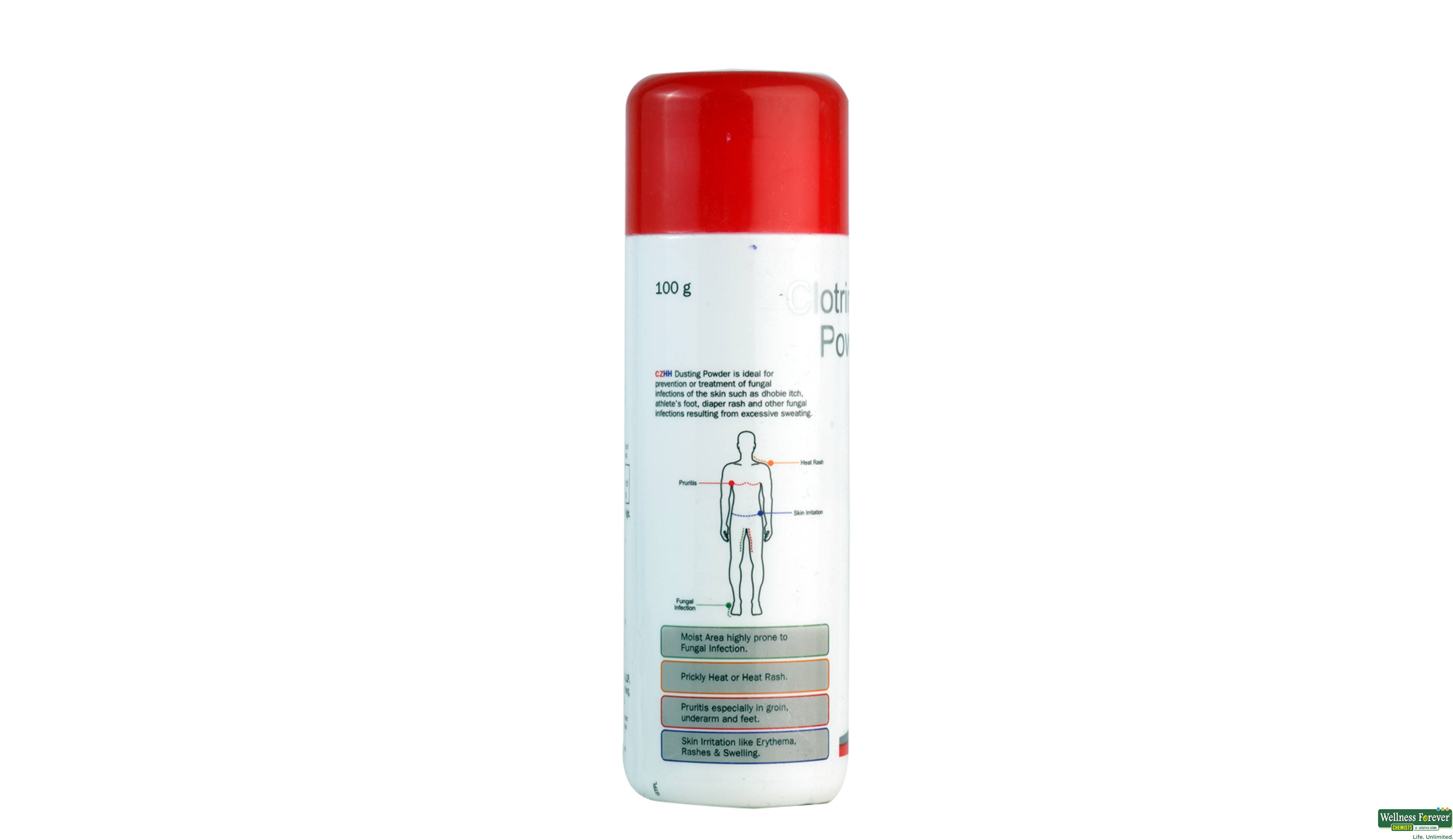 CZHH DUSTING POW 100GM- 2, 100GM, 