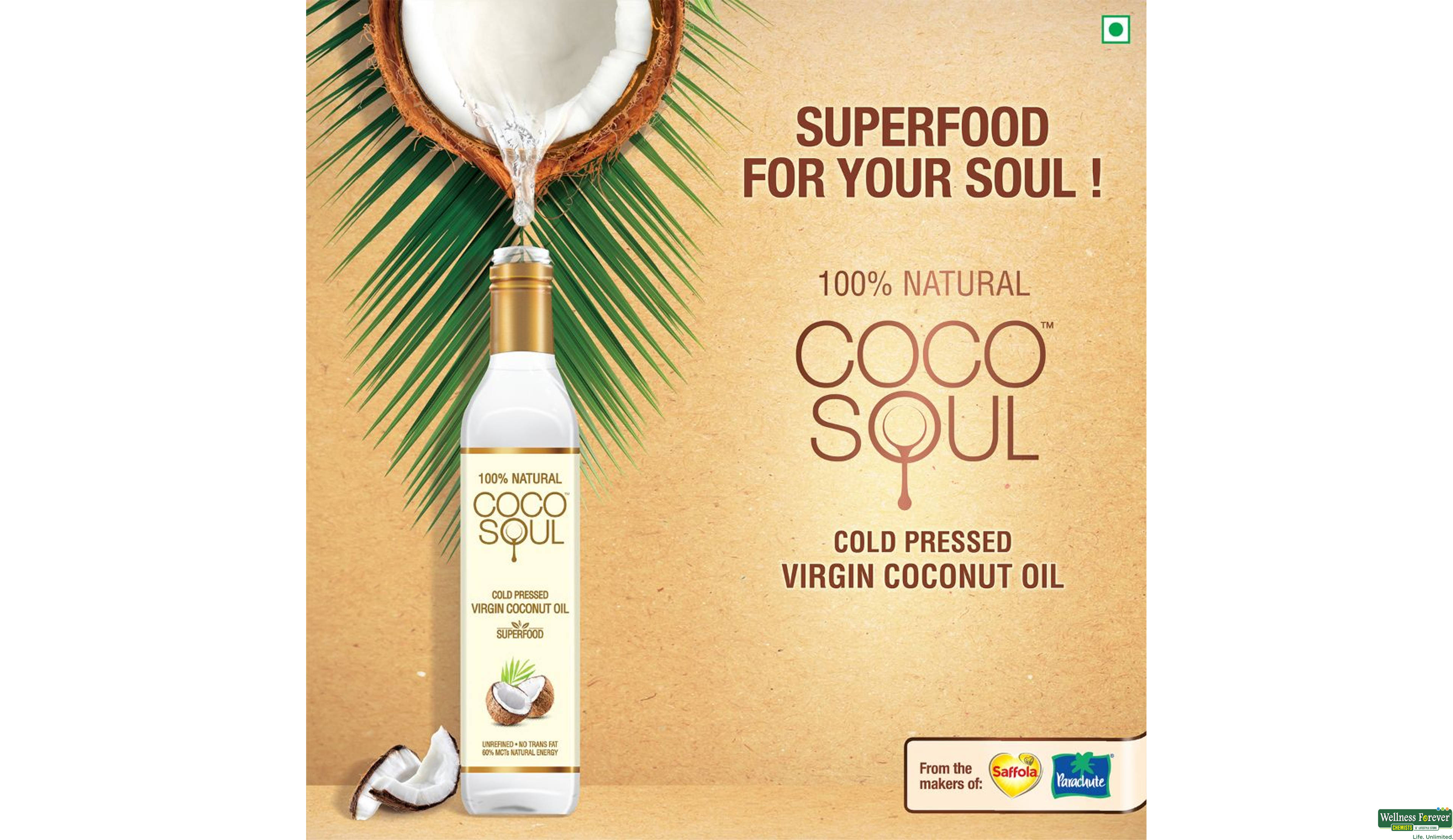 COCO SOUL VIRGIN COCONUT OIL NATURAL 250ML- 2, 250ML, 