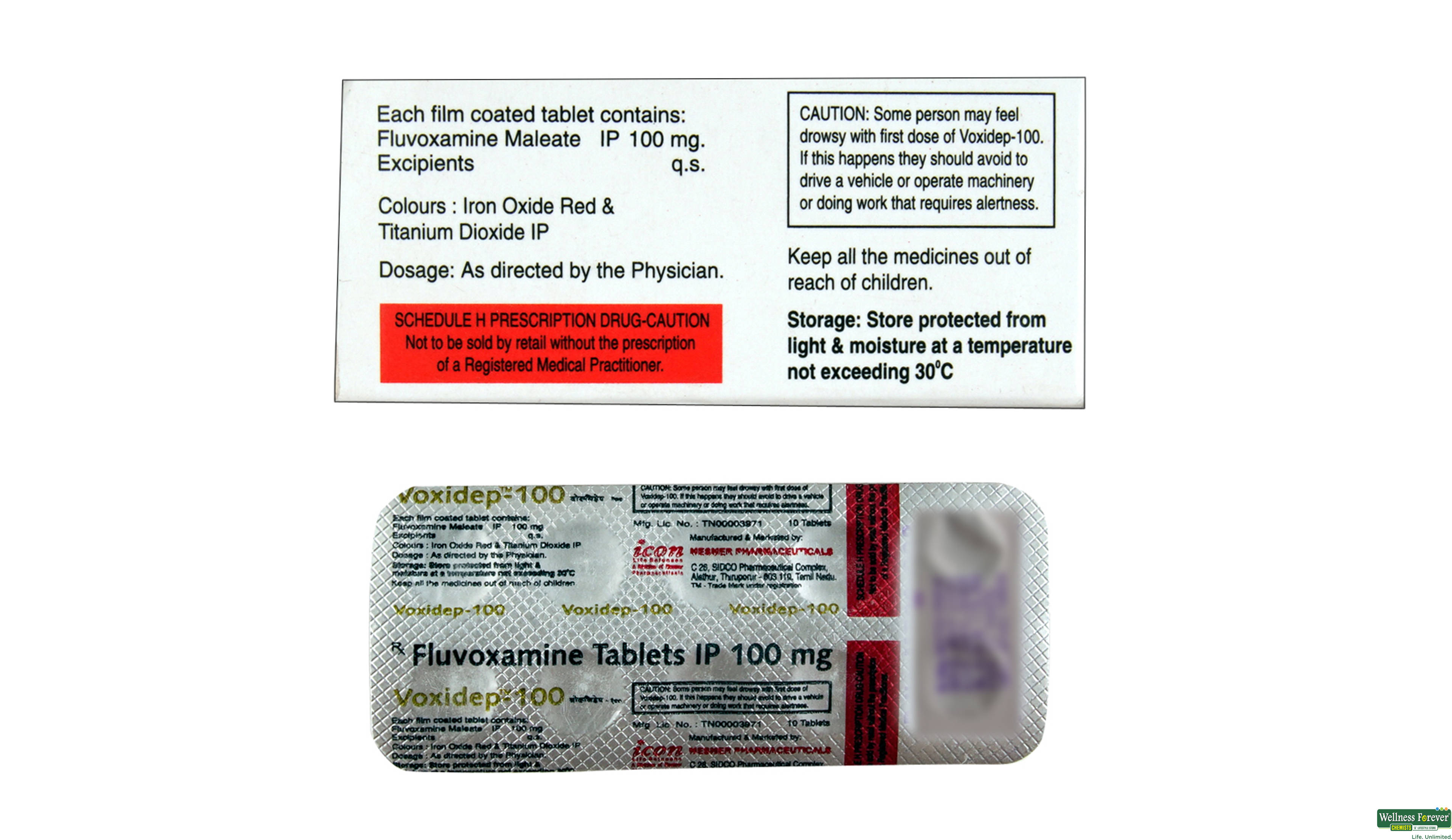 VOXIDEP 100MG 10TAB- 2, 10TAB, 