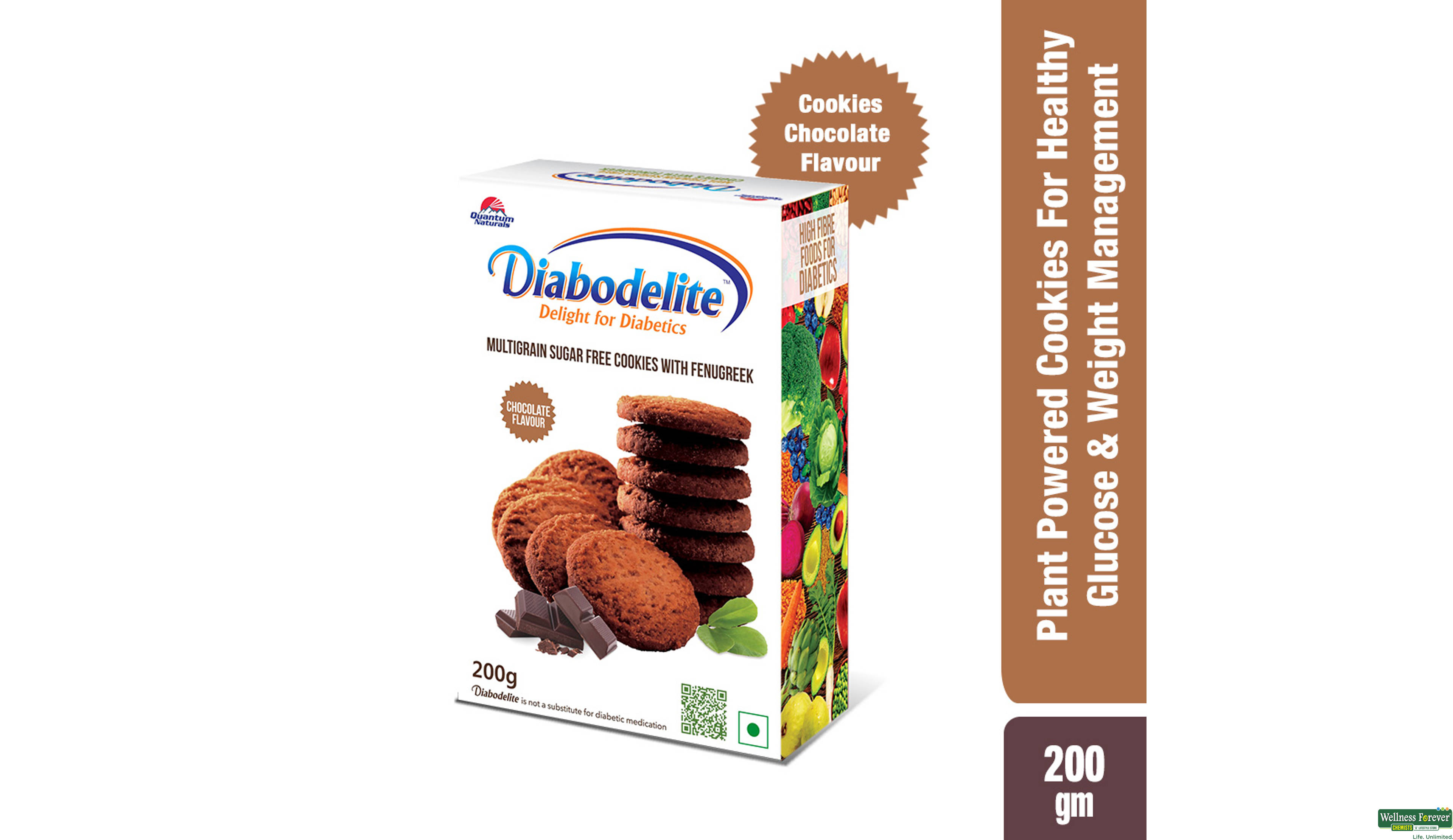 DIABODELITE BISC CHOC 200GM- 1, 200GM, 