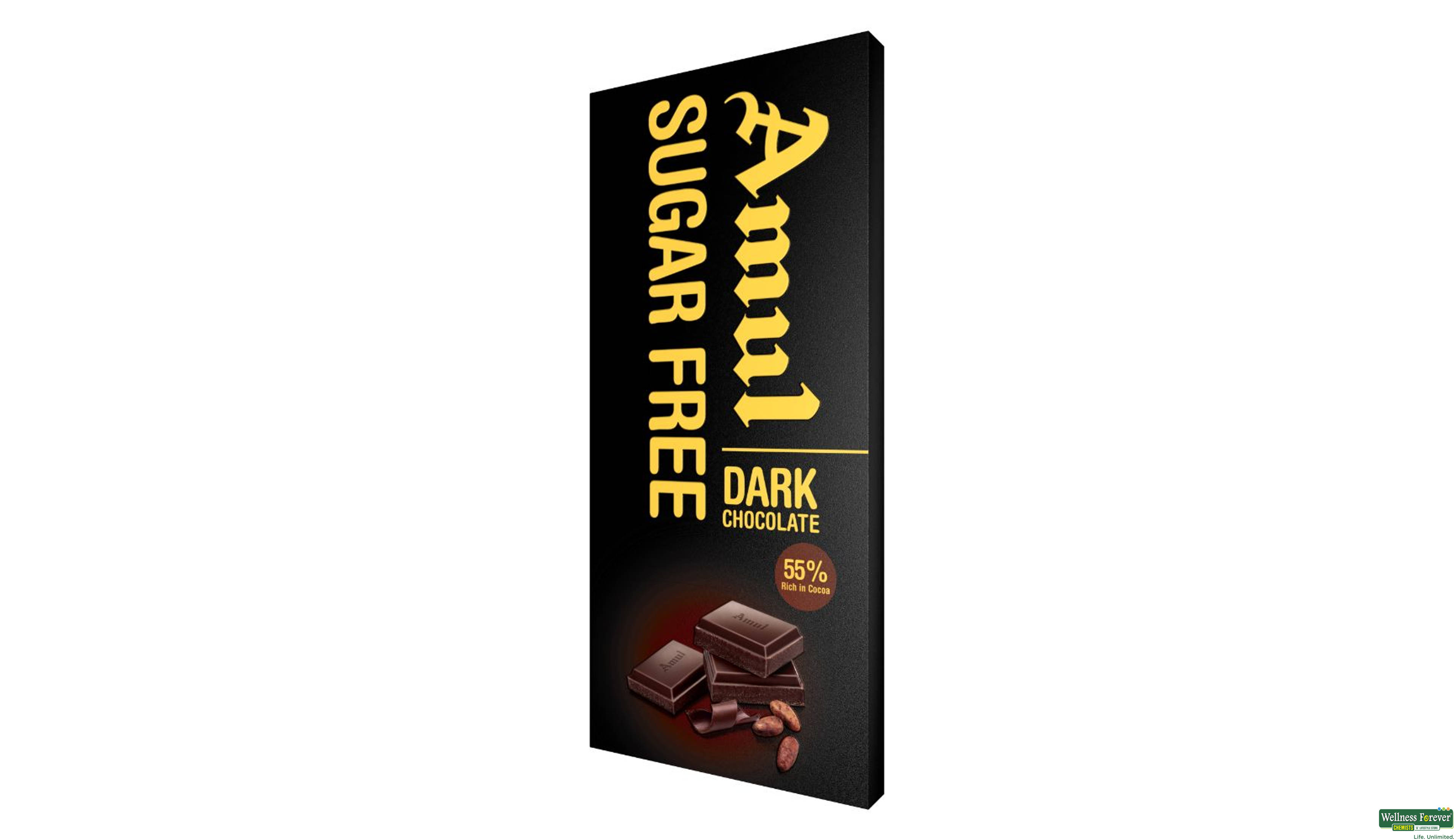 AMUL CHOC S/F DARK 150GM- 1, 150GM, 