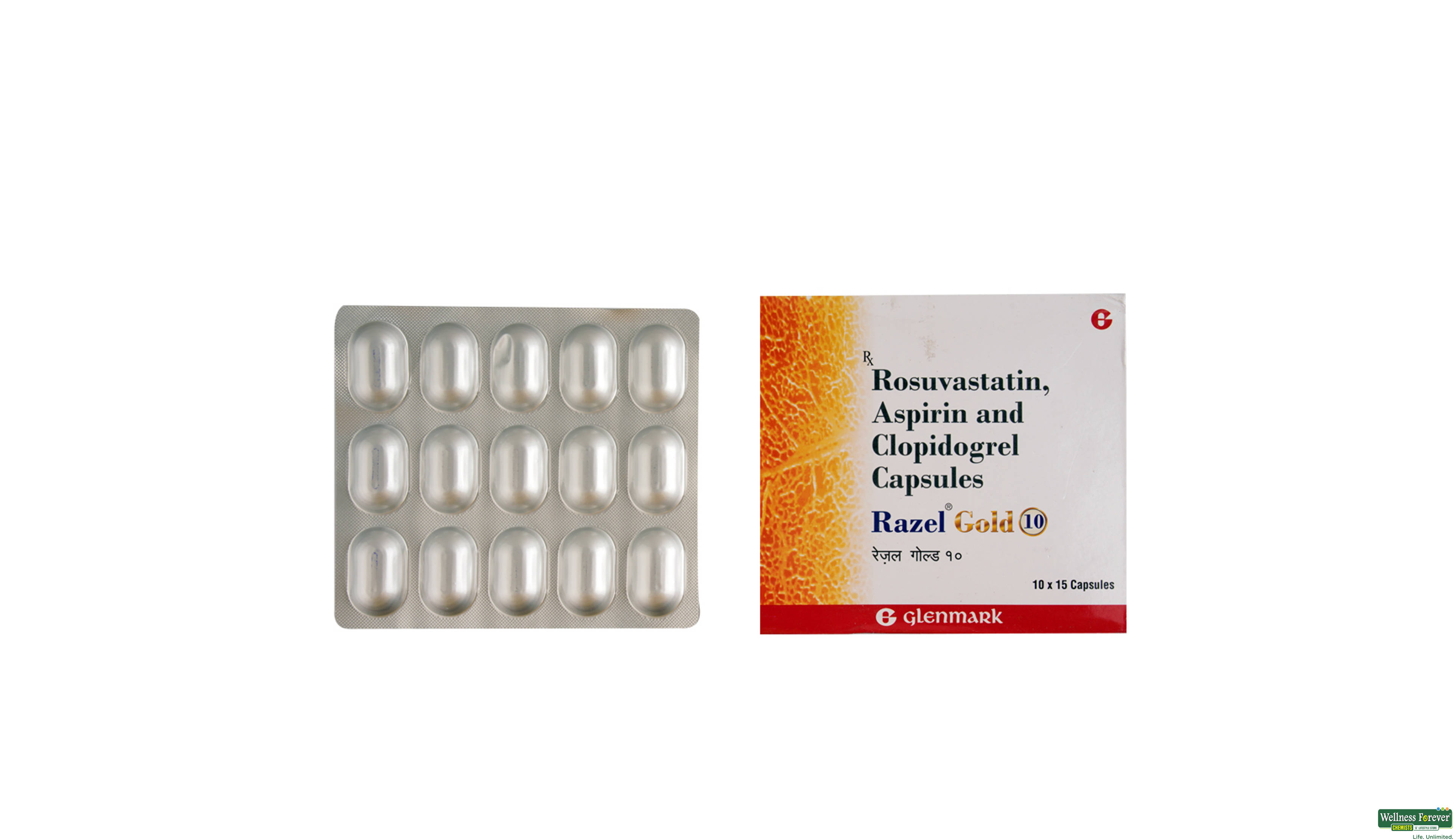 RAZEL-GOLD 10MG 15CAP- 1, 15CAP, 