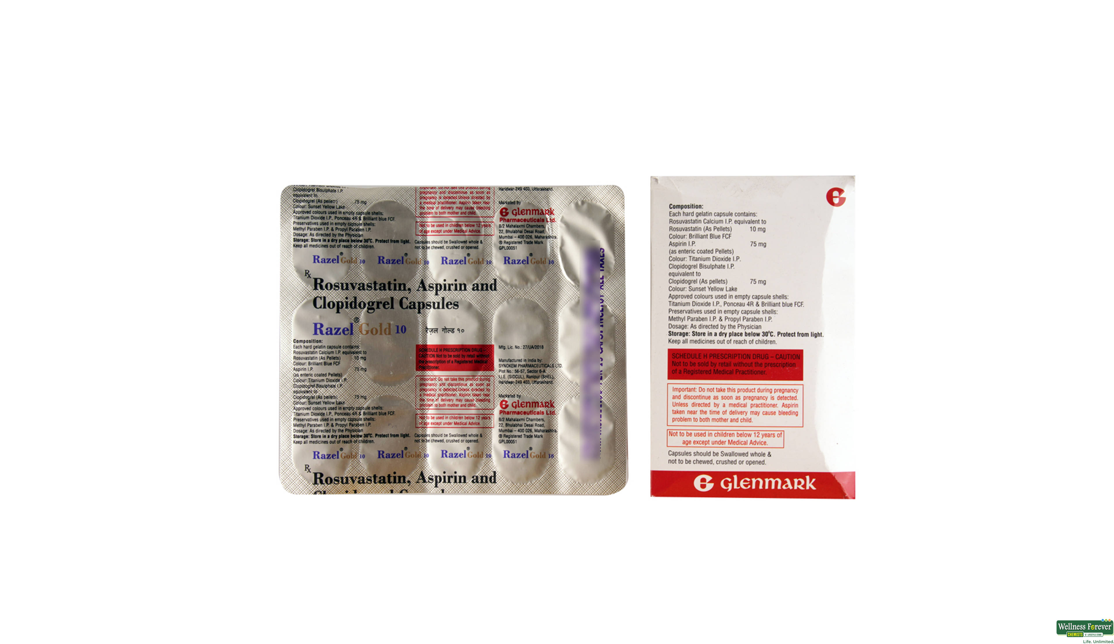 RAZEL-GOLD 10MG 15CAP- 2, 15CAP, 