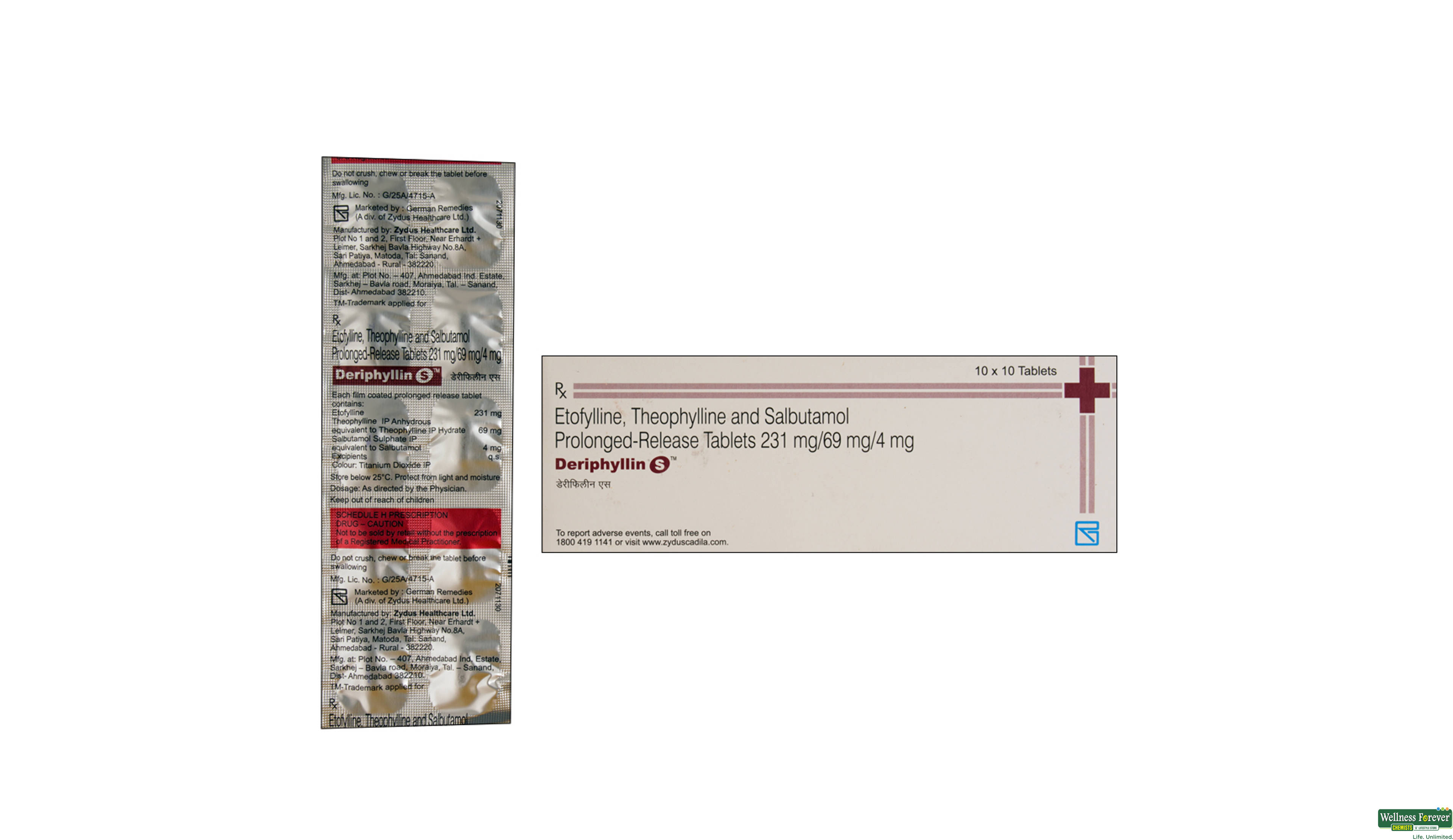 DERIPHYLLIN-S 10TAB- 1, 10TAB, 