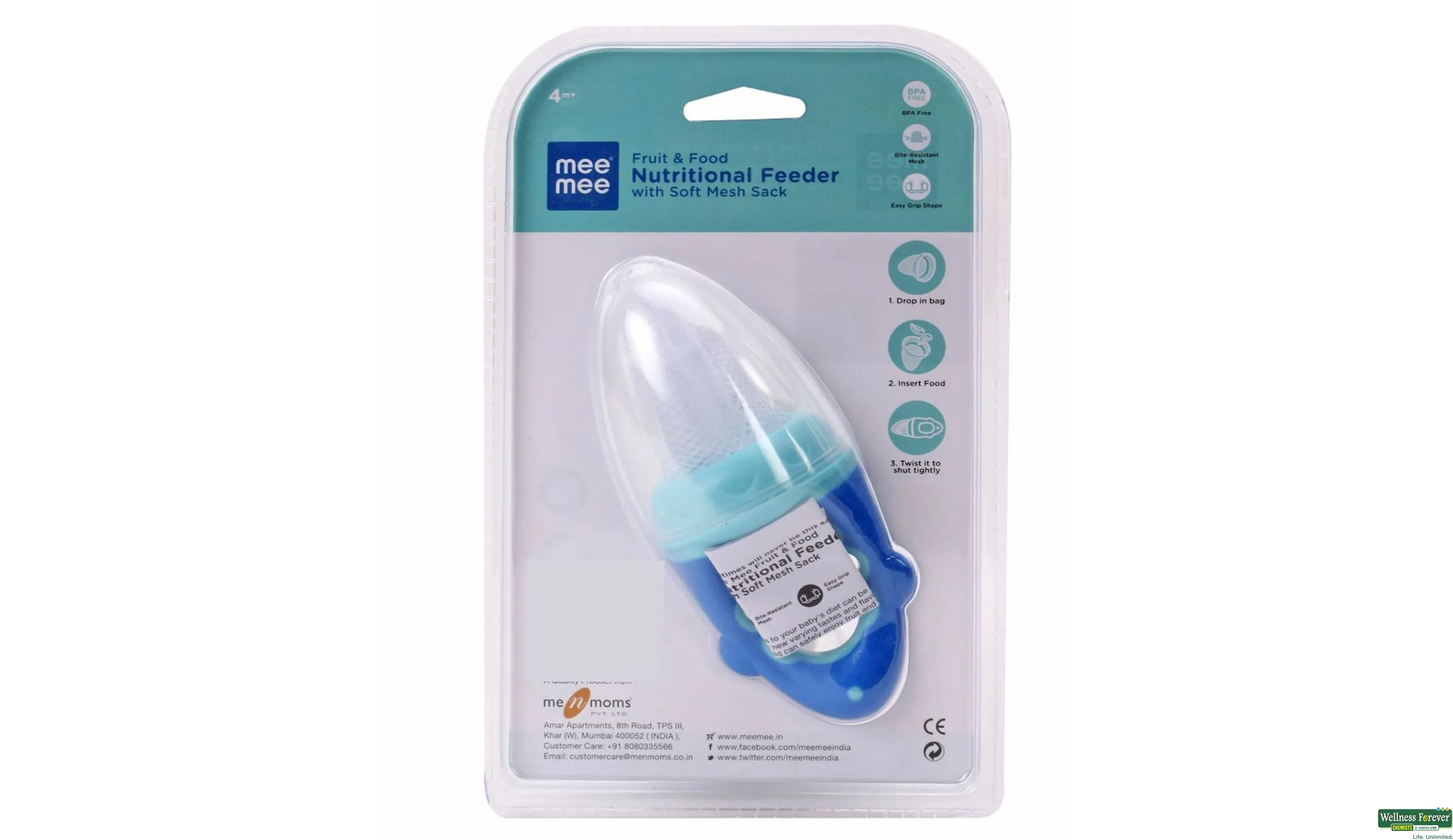 MEE MEE FOOD FEEDER 4M 90ML- 2, 90ML, 