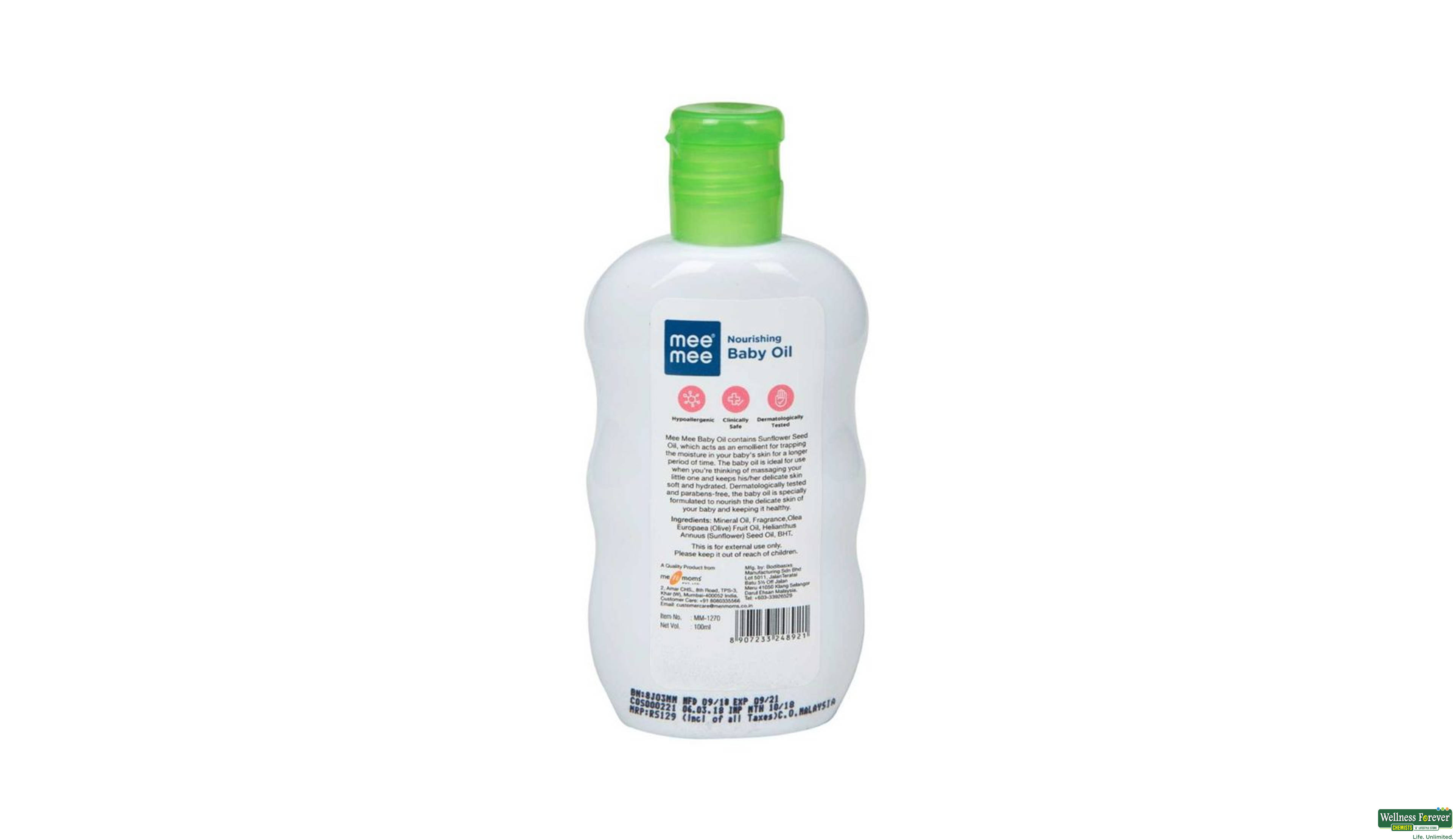 MEE MEE BABY OIL 100ML- 2, 100ML, 