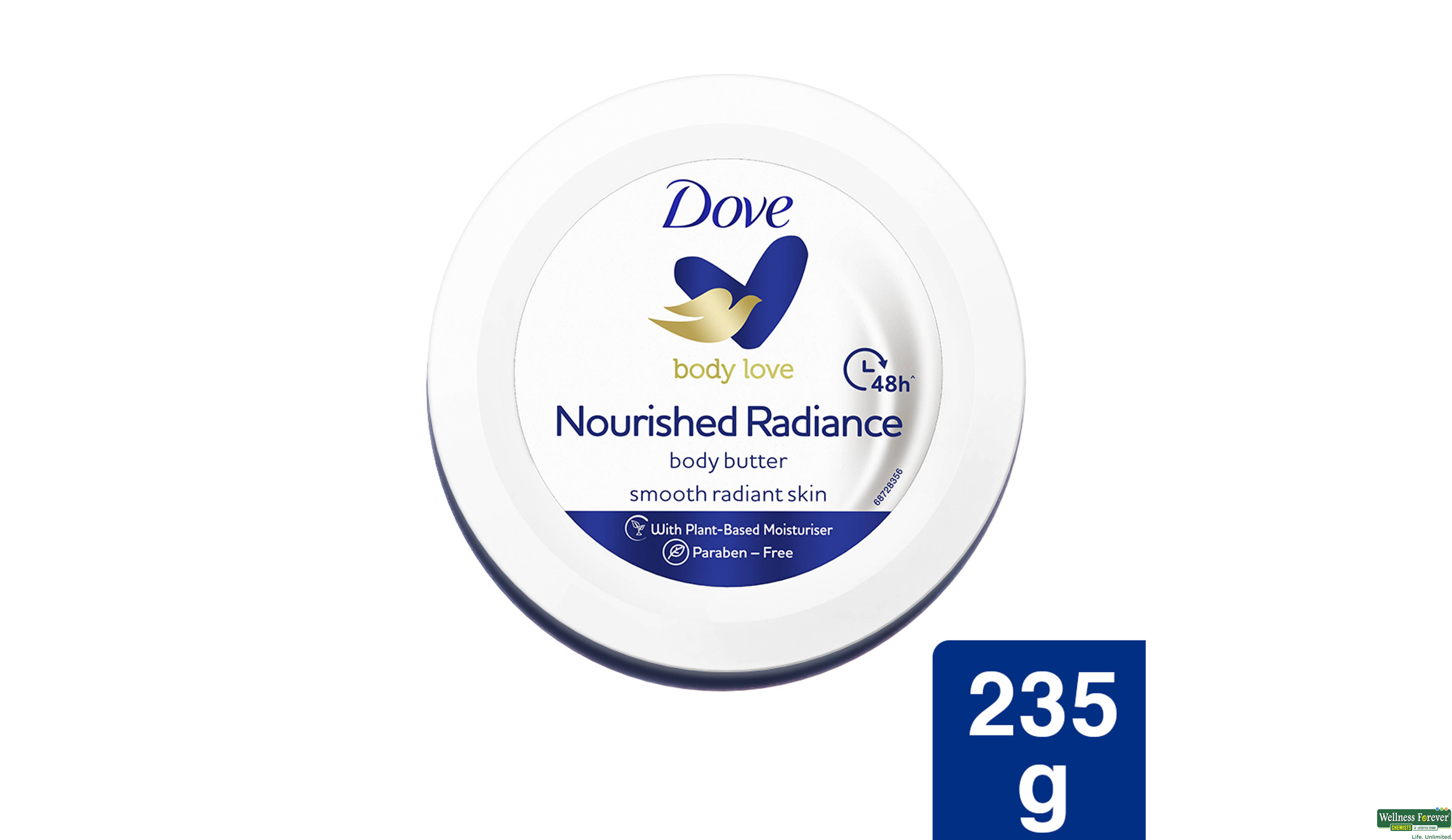 DOVE NOUR RADIANCE B/BTR CRM 250ML- 1, 250ML, 