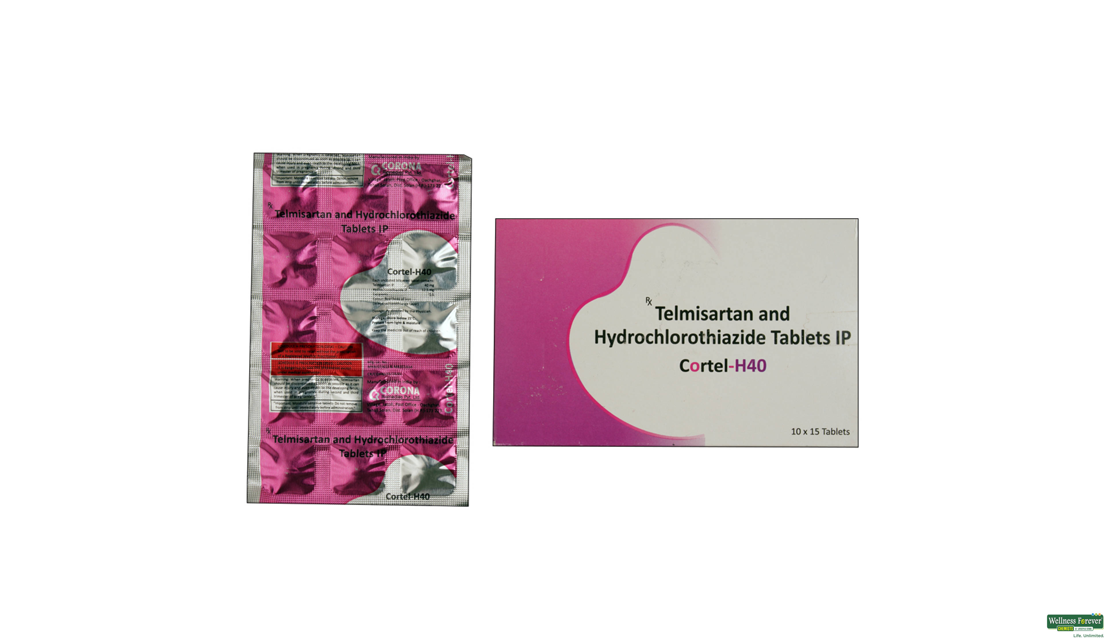CORTEL-H 40MG 15TAB- 1, 15TAB, 