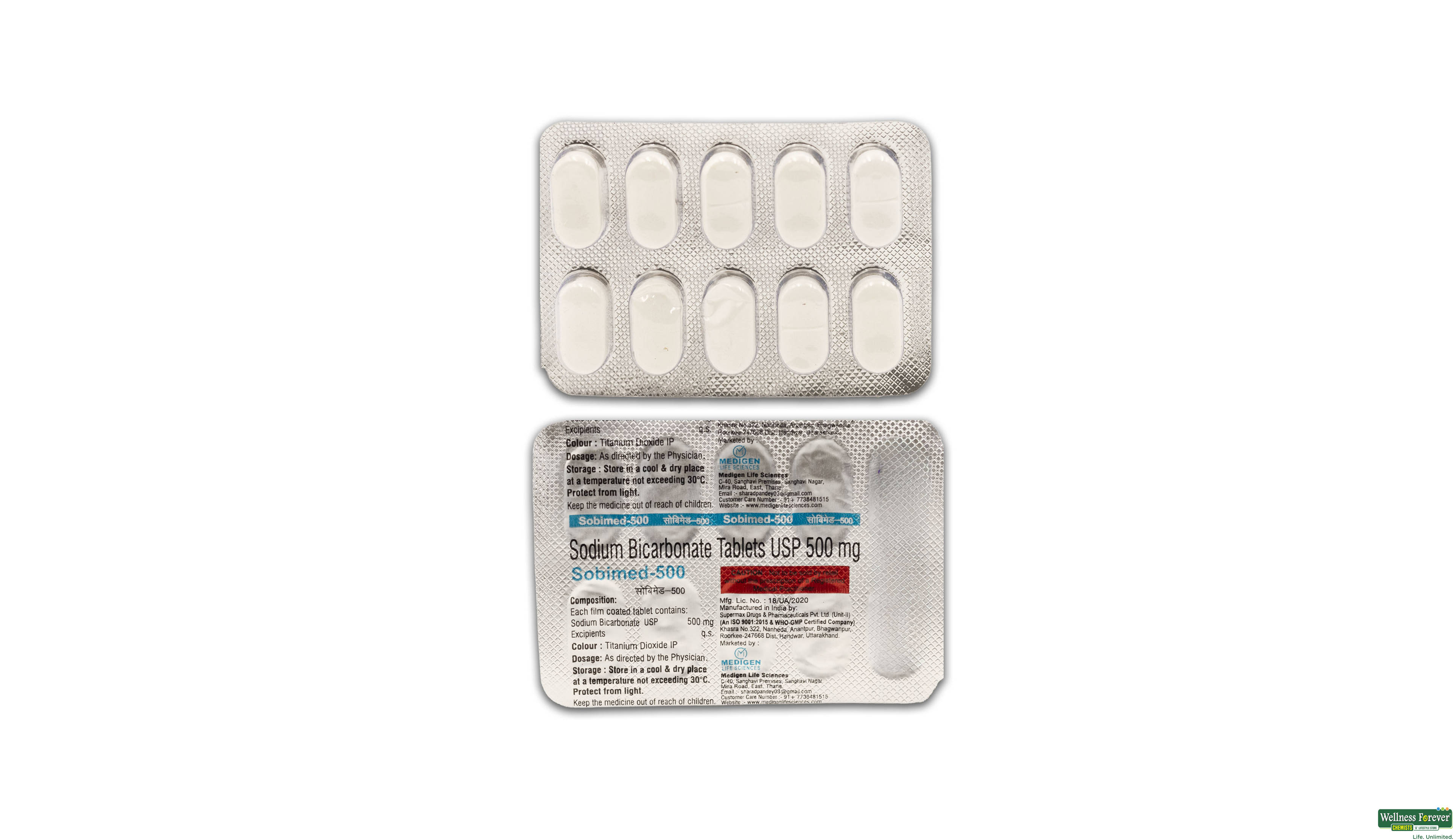 SOBIMED 500MG 10TAB- 1, 10TAB, 