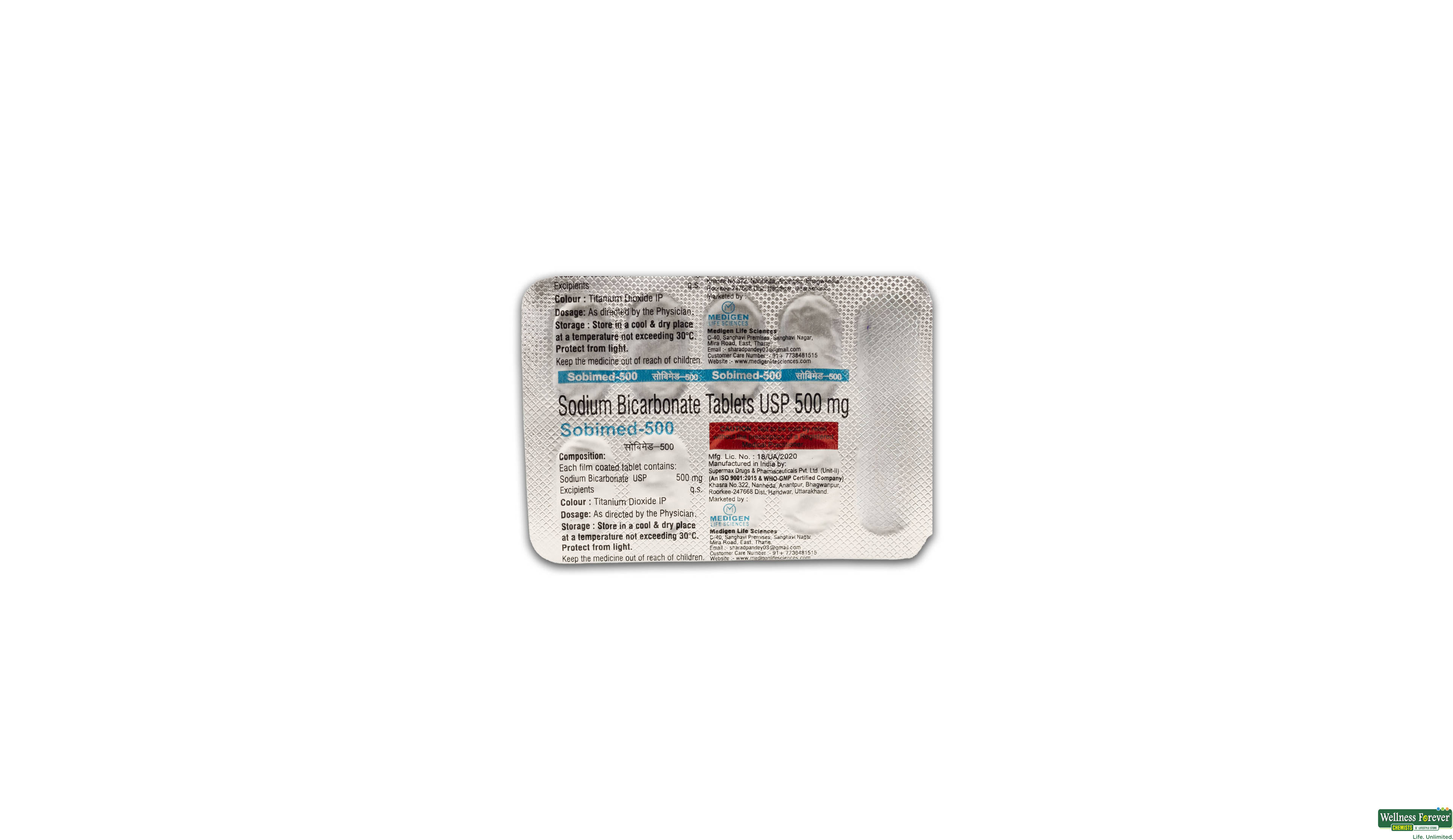 SOBIMED 500MG 10TAB- 3, 10TAB, 