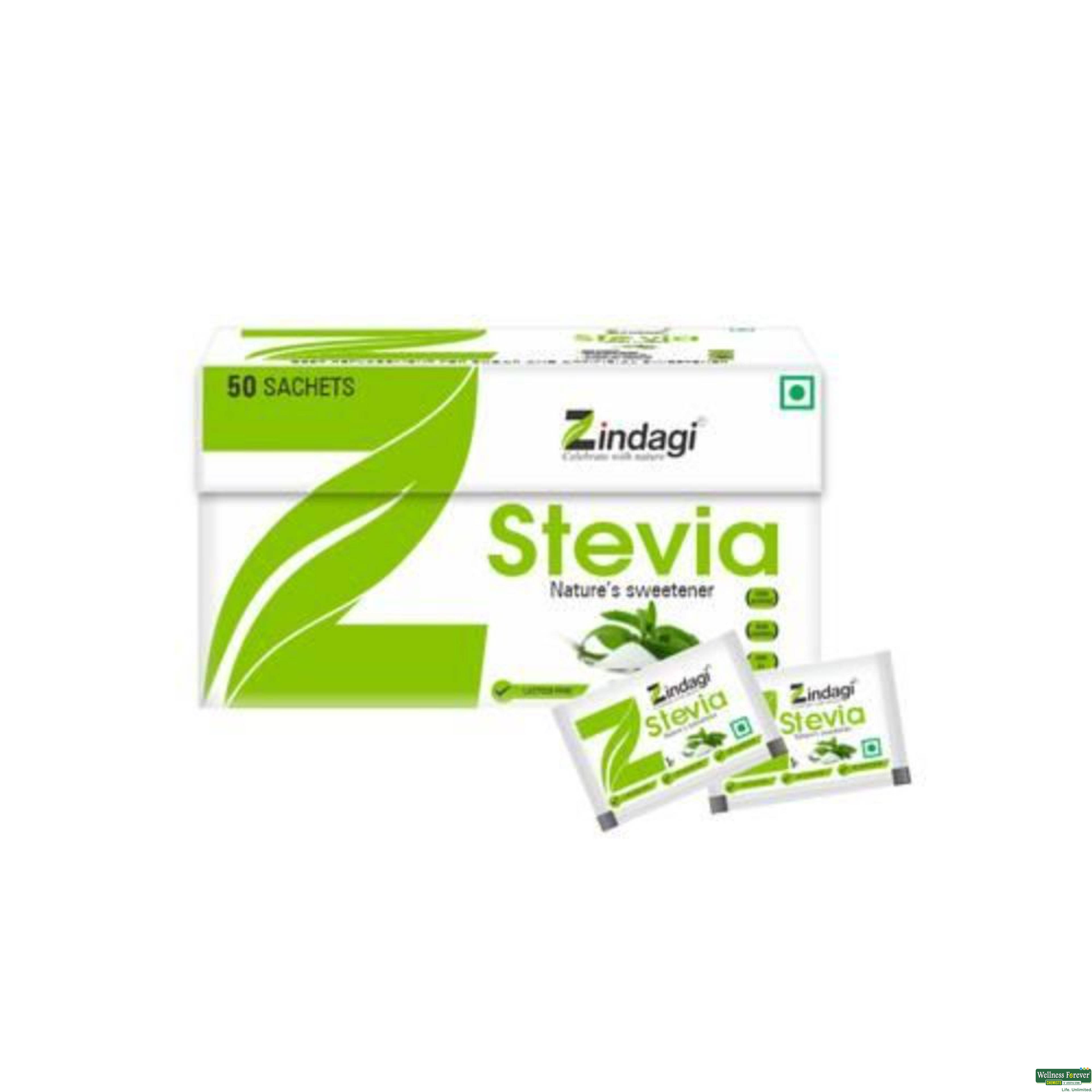 ZINDAGI STEVIA SACH 50PC-image