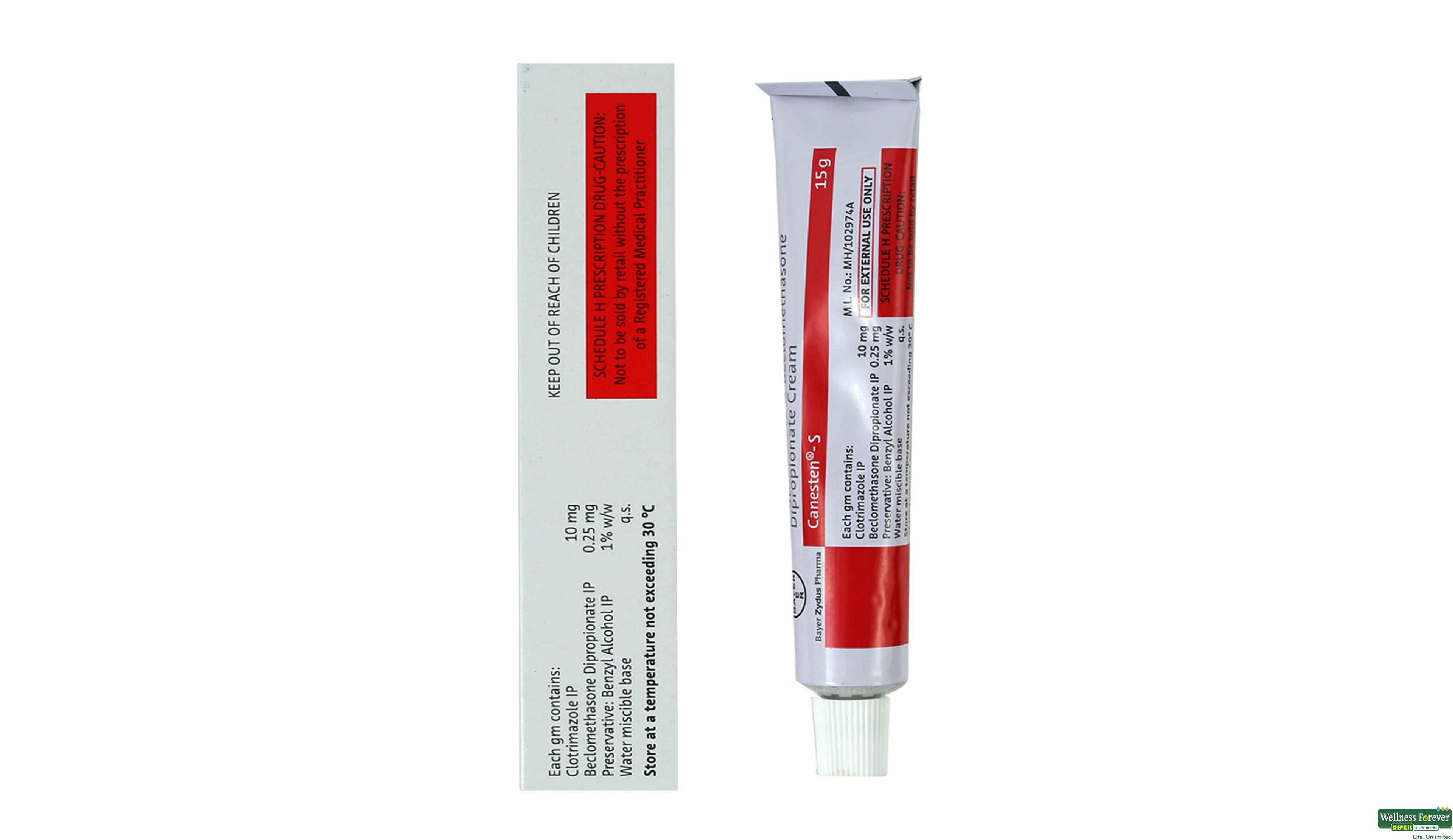 CANESTEN-S CREAM 15GM- 2, 15GM, 