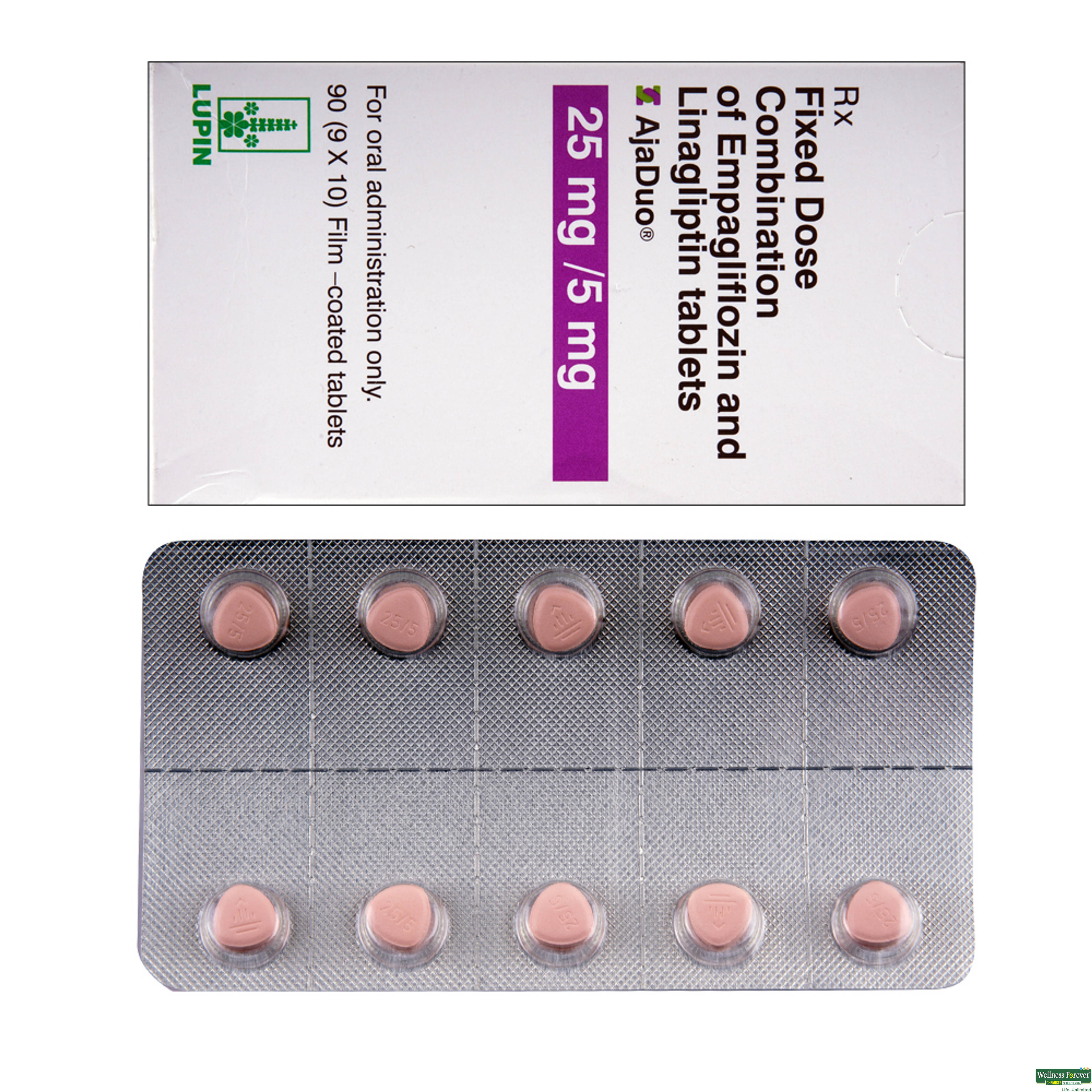 AJADUO 25/5MG 10TAB-image