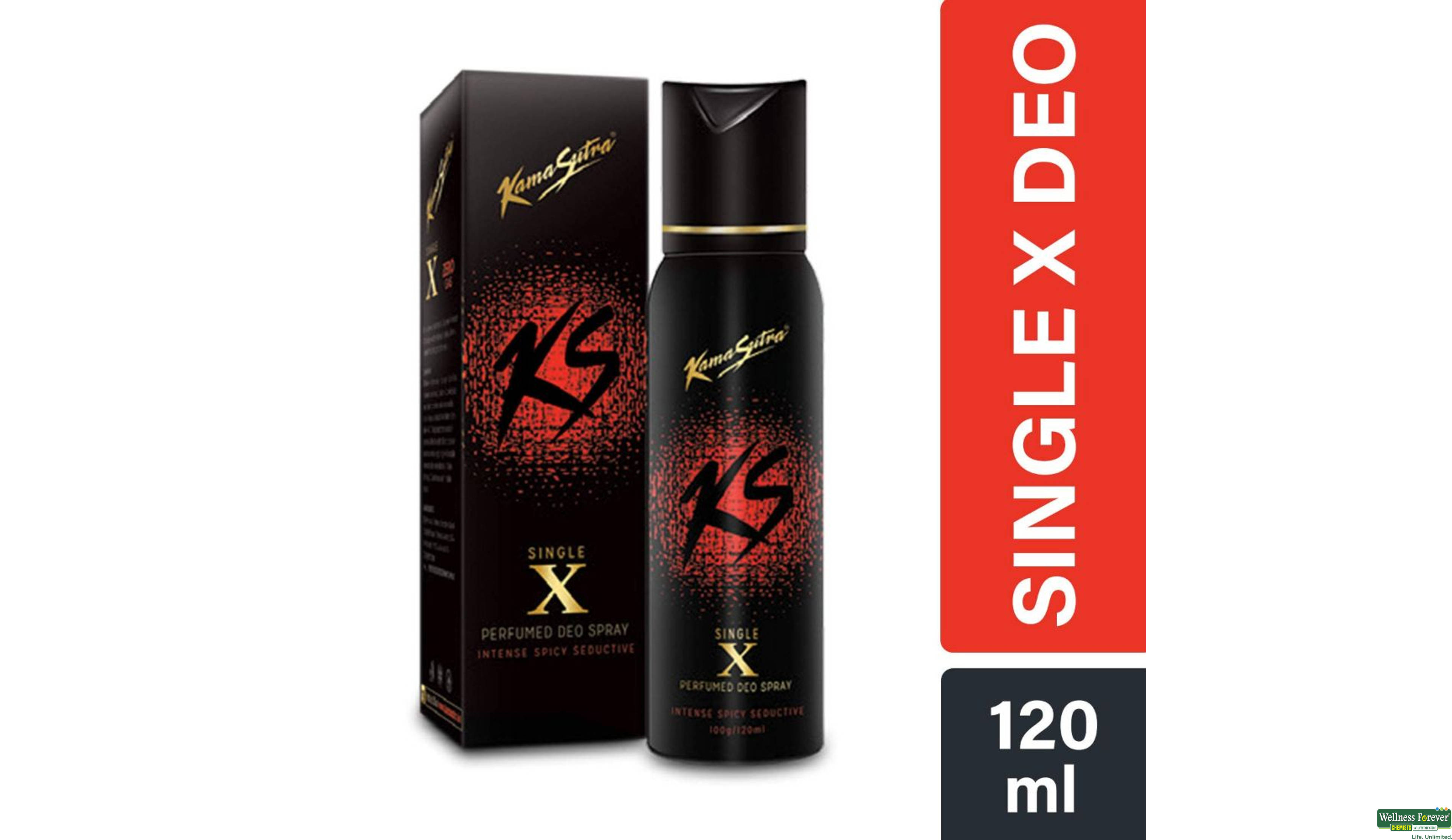 KS PERFUMED DEO SINGLE-X 120ML- 1, 120ML, 