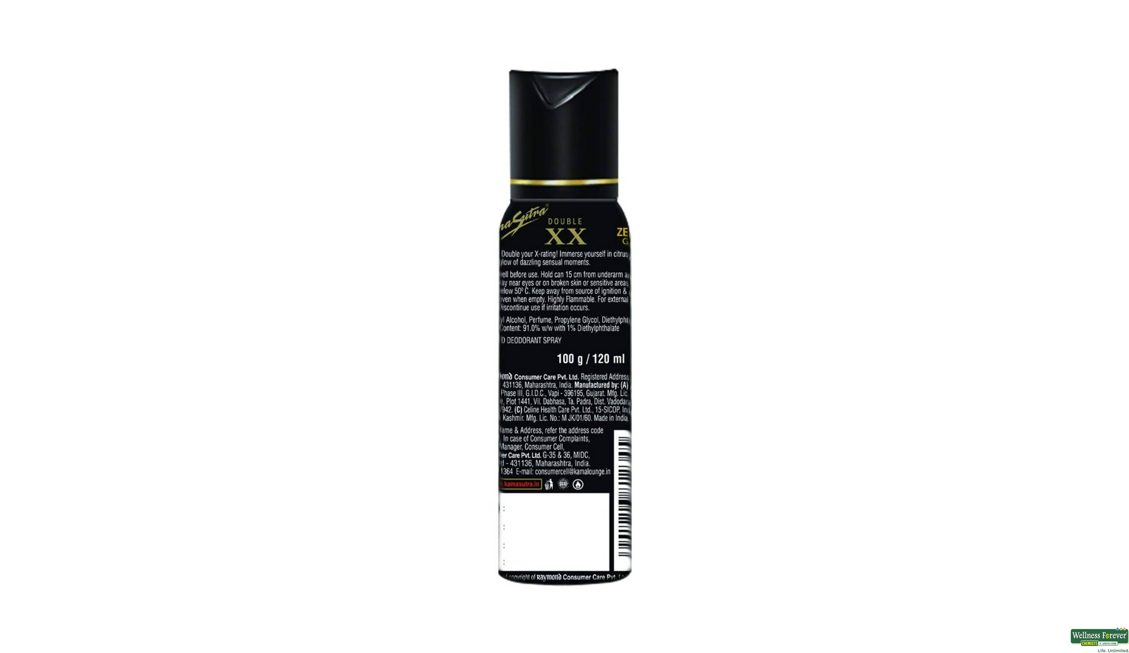 KS PERFUMED DEO DOUBLE-XX 120ML- 2, 120ML, 