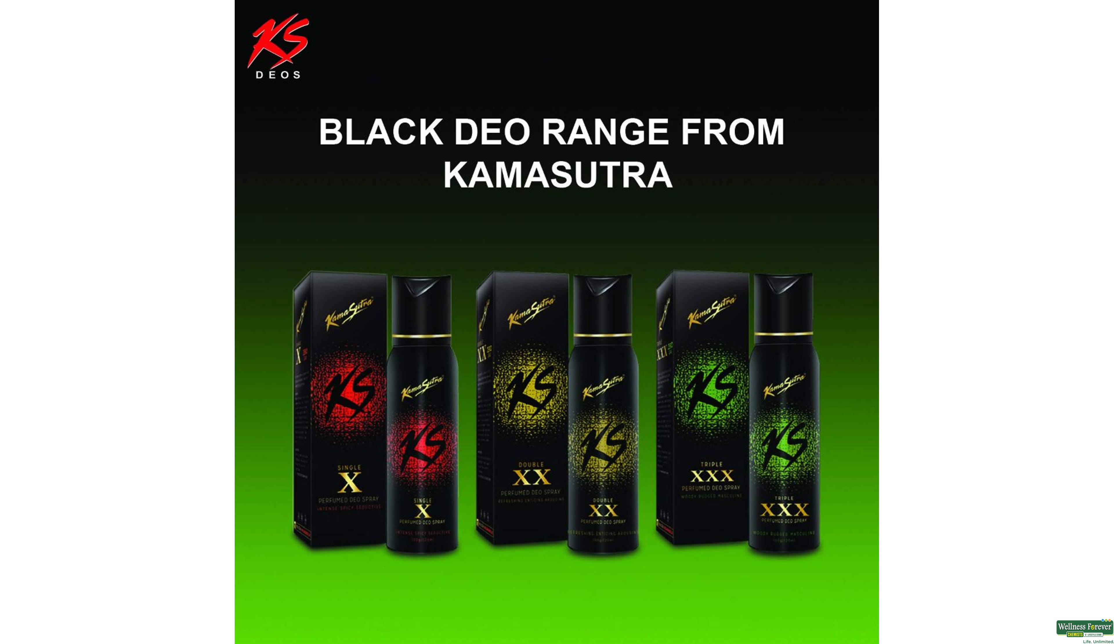 KS PERFUMED DEO TRIPLE-XXX 120ML- 7, 120ML, 