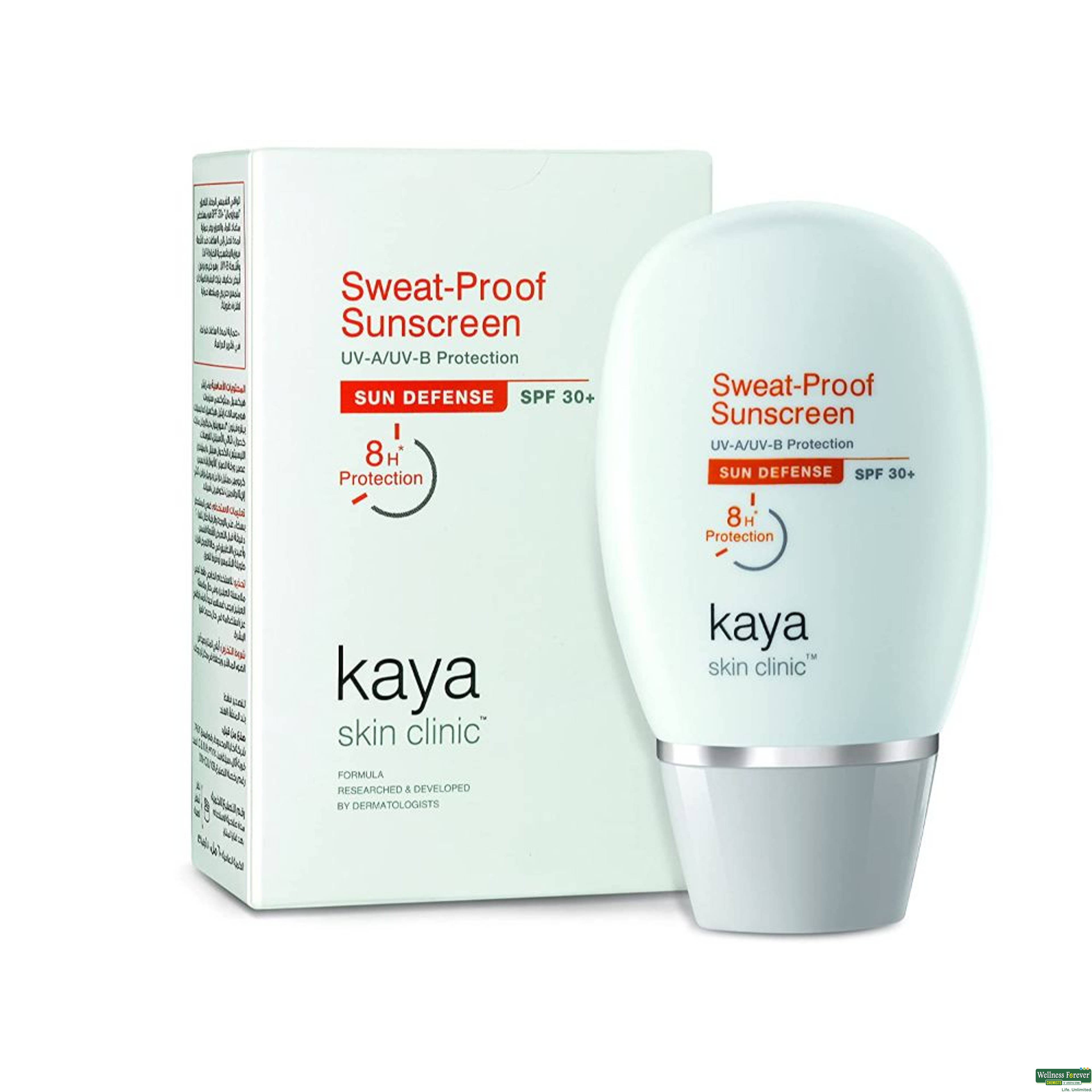 Kaya Skin Clinic Sweat Proof SPF30+ Face Cream, 60 ml-image