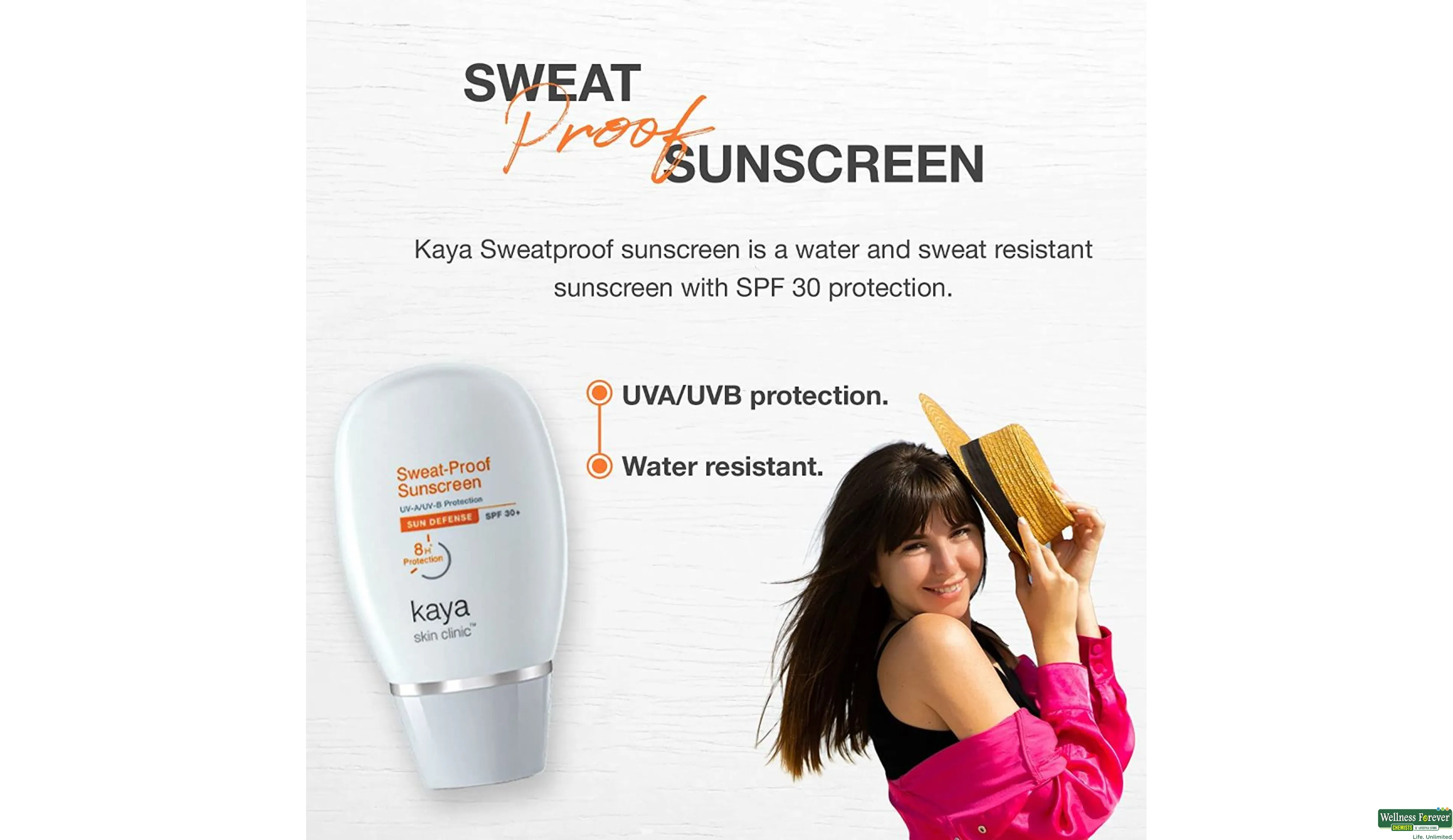 KAYA F CREAM SWEAT PROOF SPF30 60ML