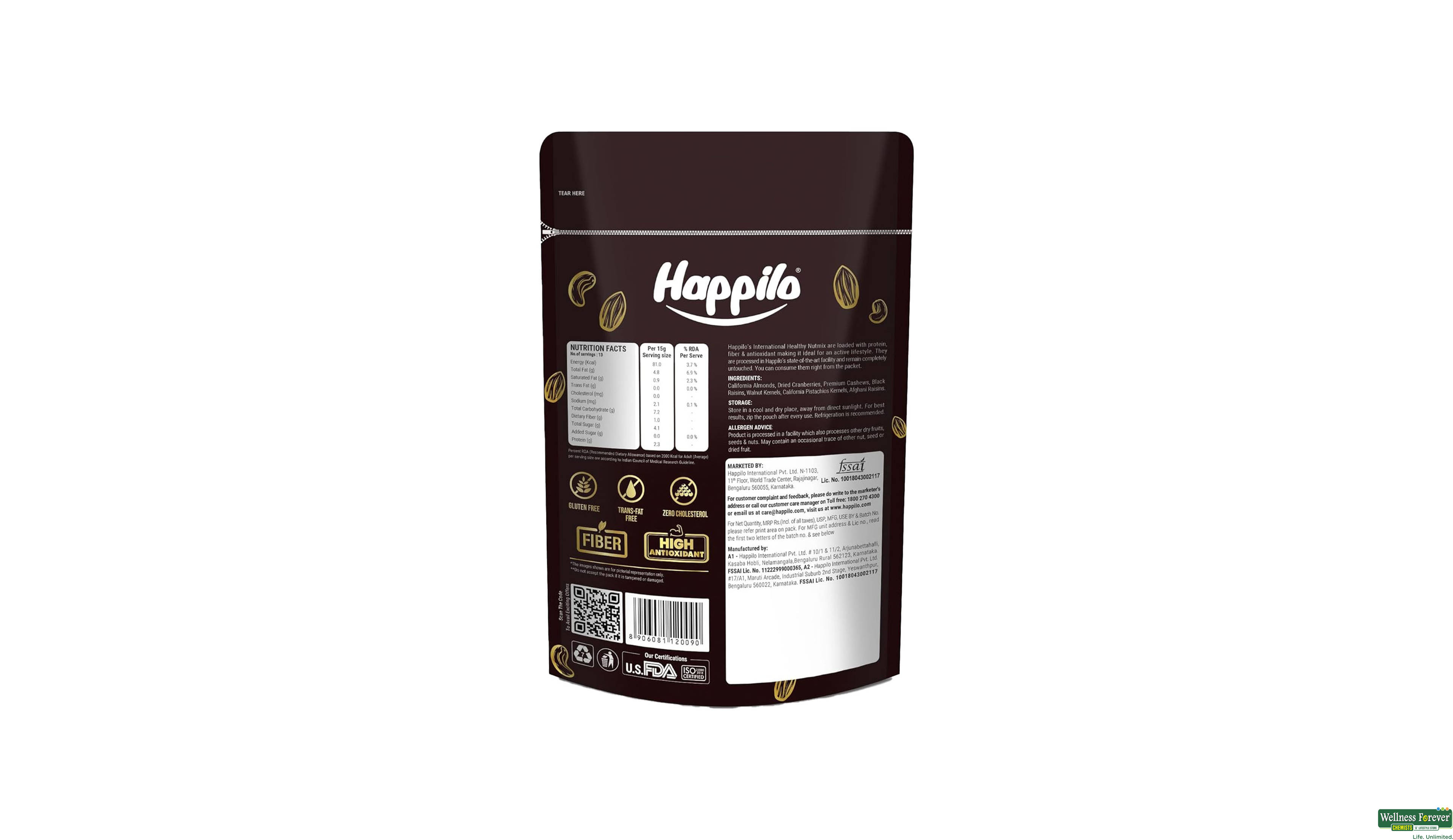 HAPPILO PREMIUM HEALTHY NUTMIX 200GM- 2, 200GM, 