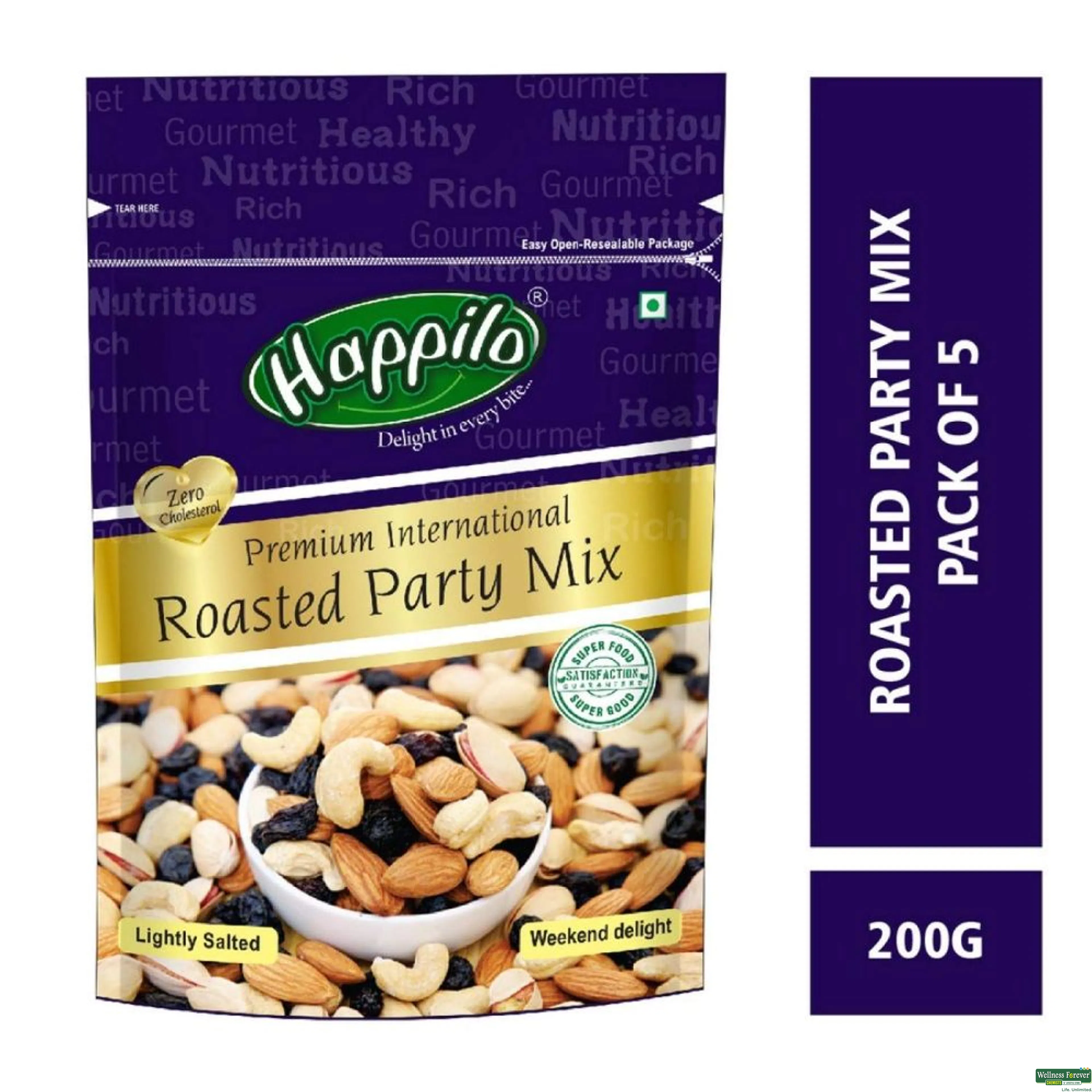 HAPPILO PREMIUM SALTED PARTYMIX 200GM-image