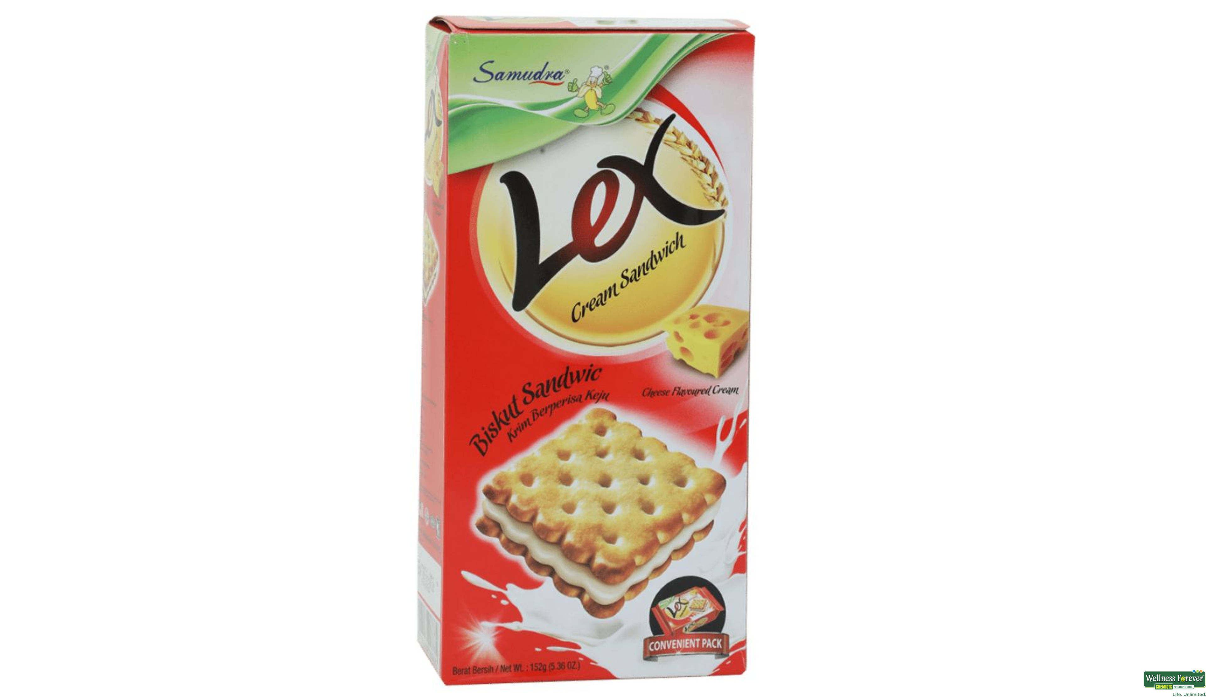 LEX BISC CREAM SANDWICH CHEESE  152GM- 1, 152GM, 