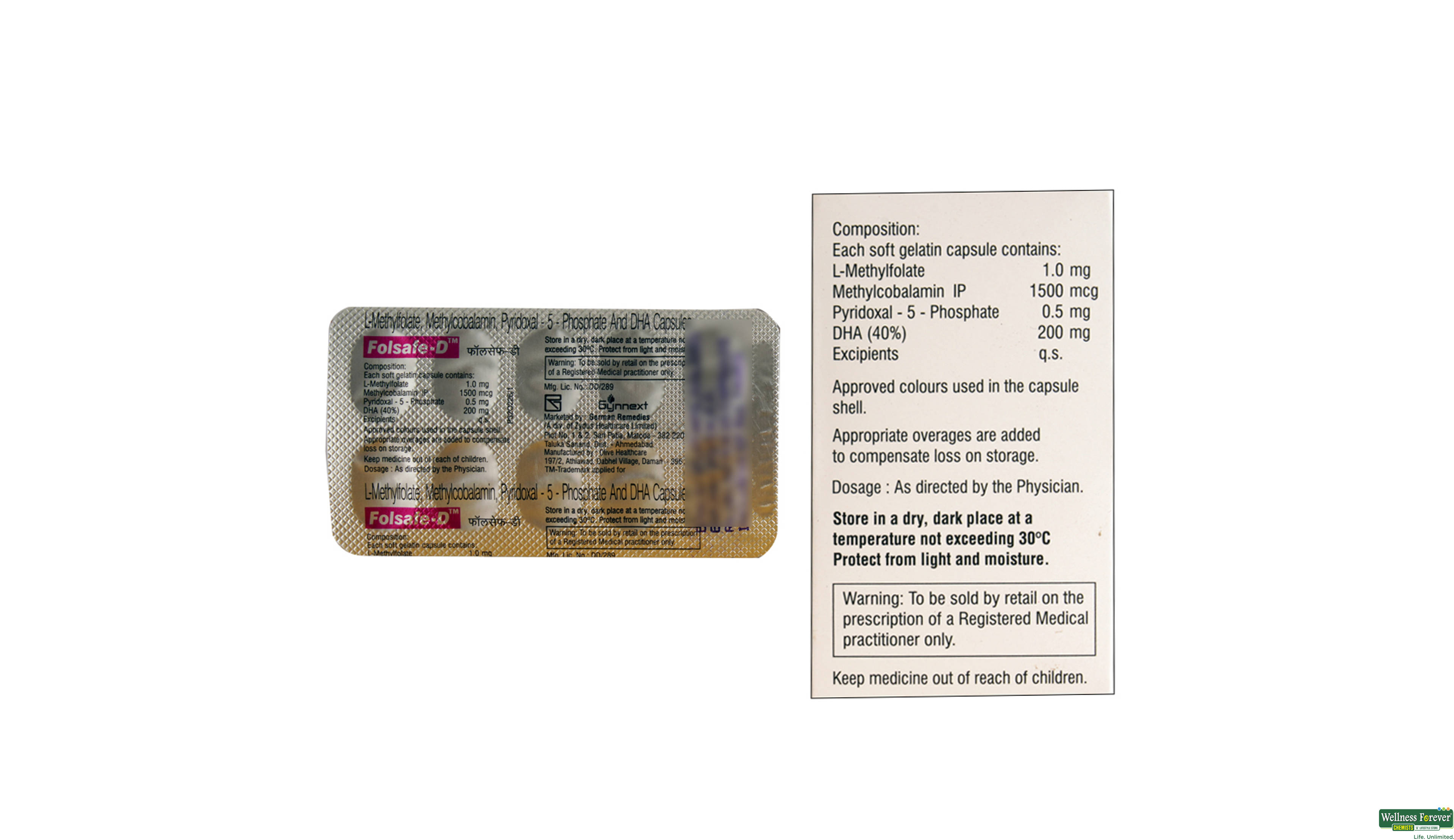 FOLSAFE-D 10CAP- 2, 10CAP, 