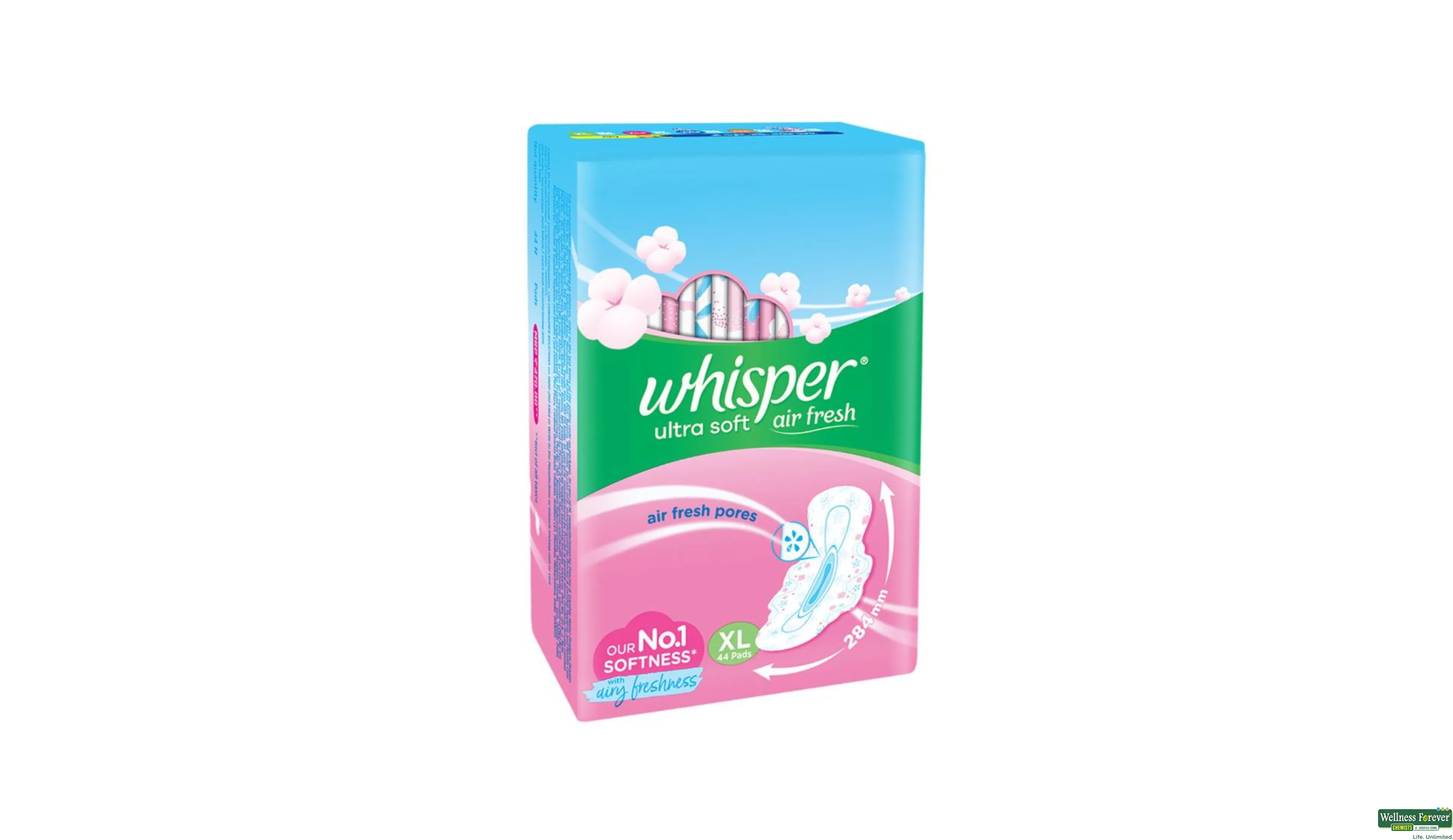Whisper Ultra Soft Sanitary Pads XL: Buy packet of 50.0 pads at best price  in India
