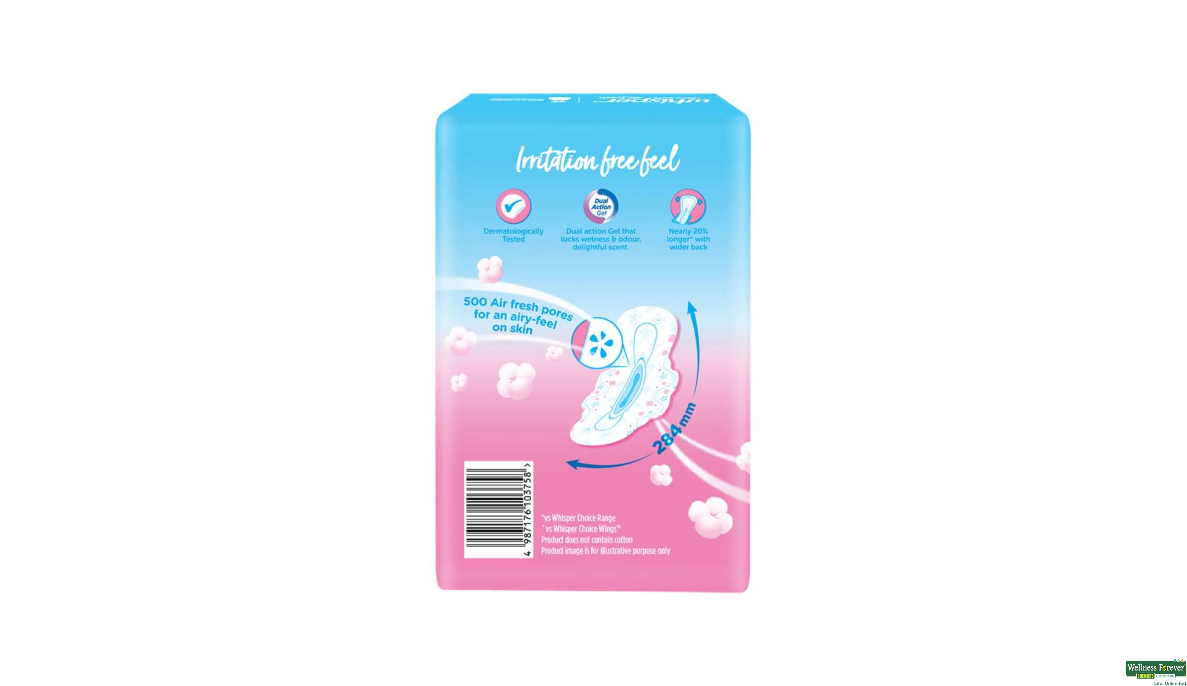 WHISPER SA/PAD ULTRA SOFT WINGS XL 44PC- 3, 44PC, 