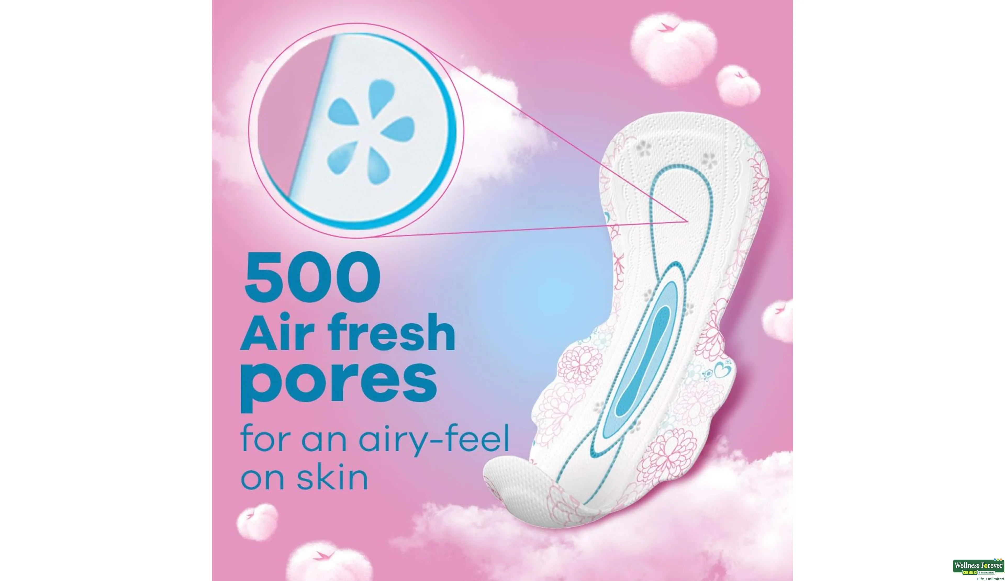 Buy Whisper Ultra Soft Air Fresh Sanitary Pads (XL+) 30's Online at Best  Price