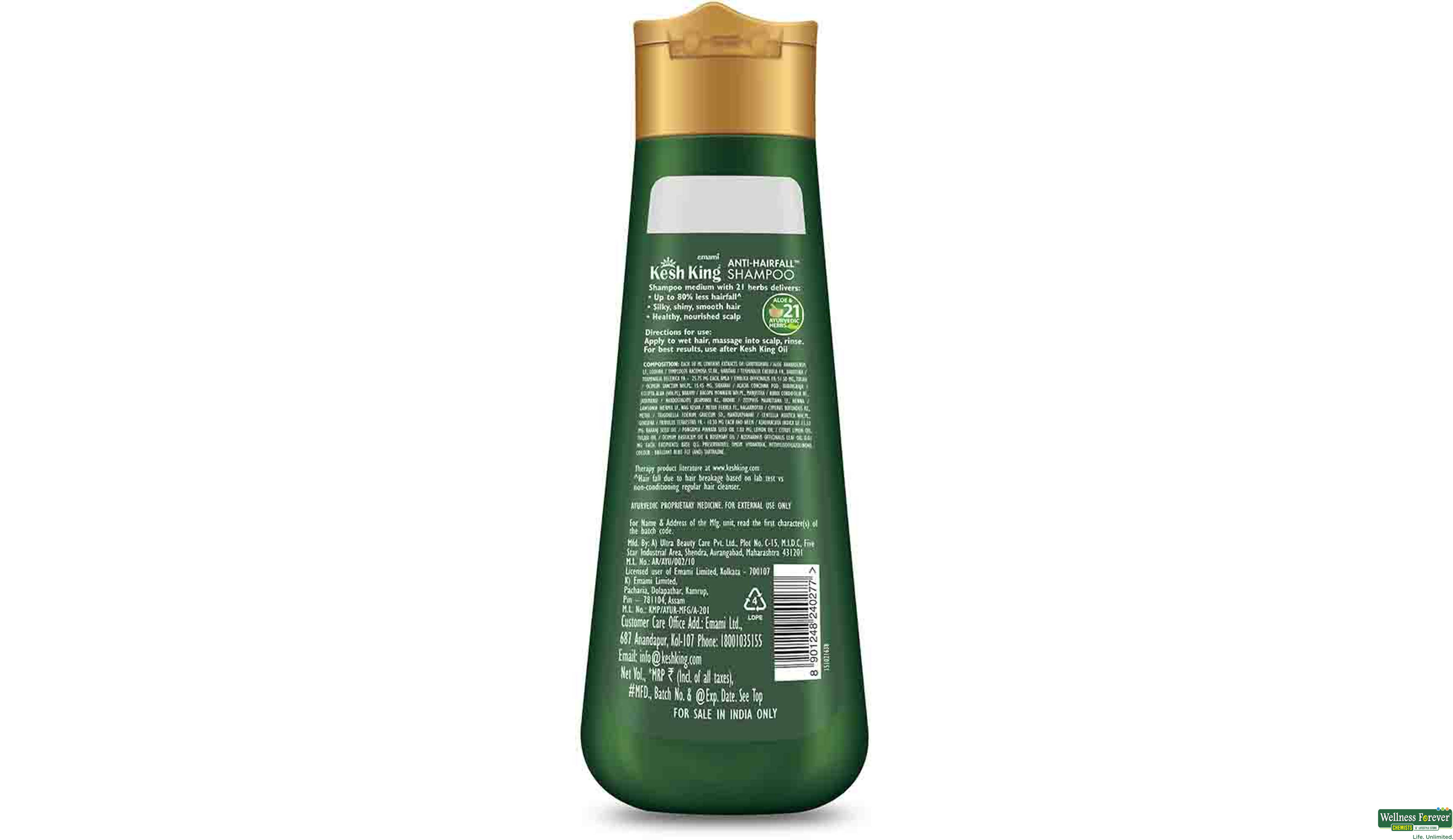 KESH KING SHMP ANTI/HAIR FALL 200ML- 2, 200ML, 