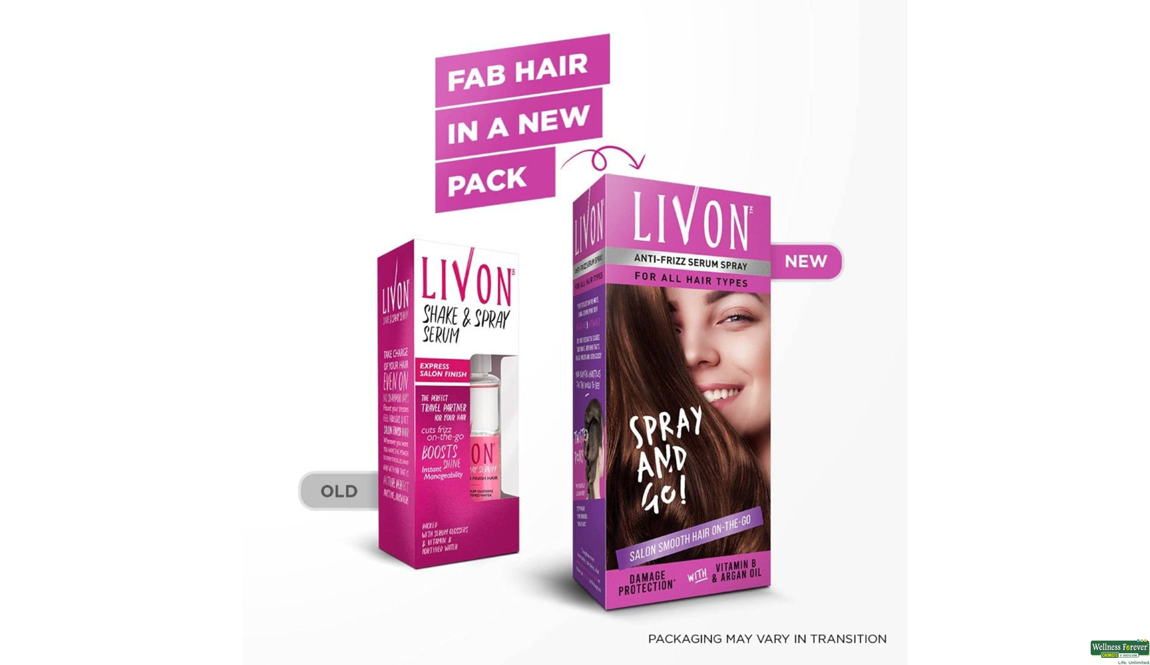 LIVON HR/SERUM SHAKE/SPRAY 50ML- 4, 50ML, 