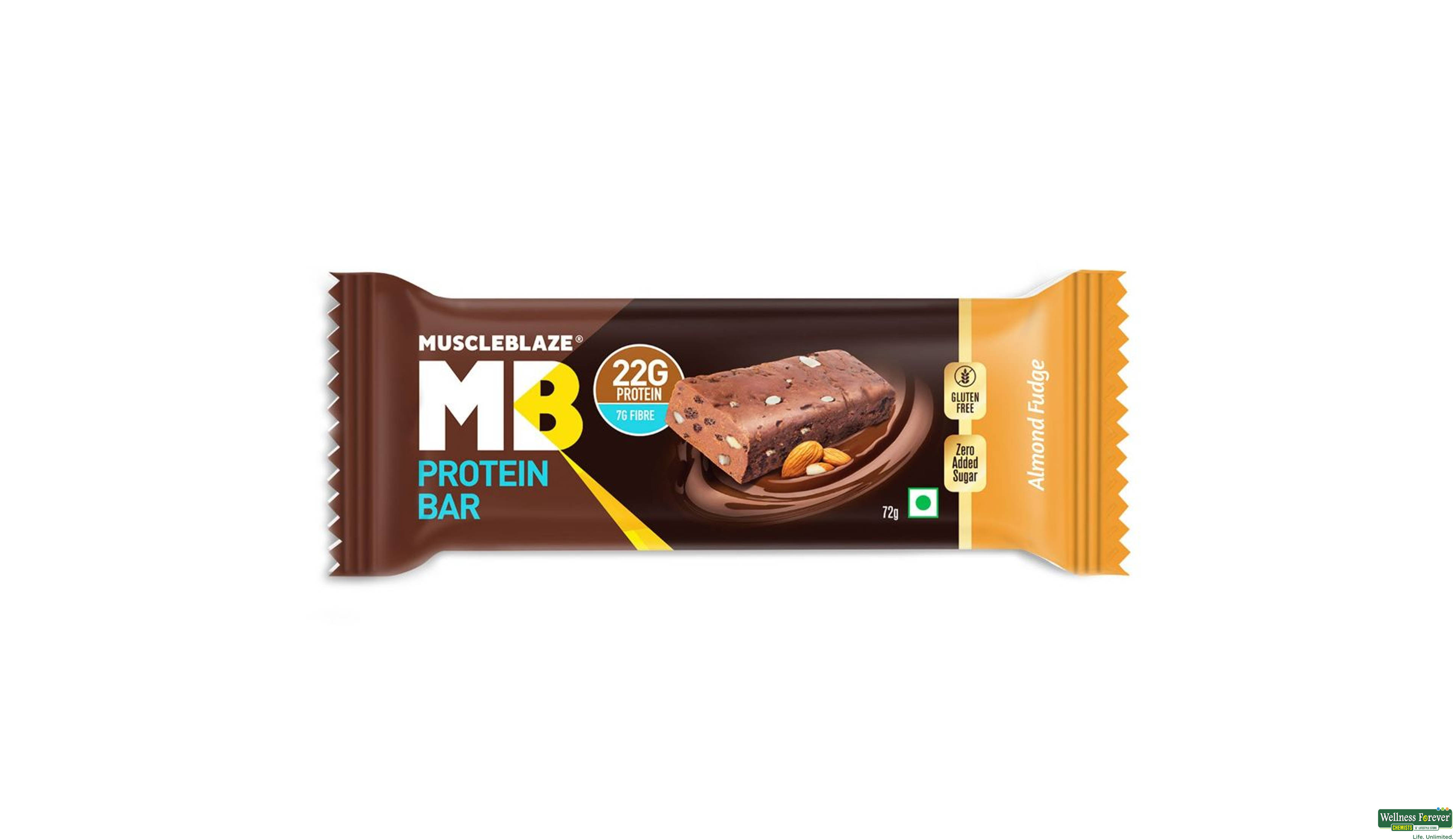 MB FIT BAR 20GM PROTEIN CHOCO ALMOND 75GM- 1, 75GM, 