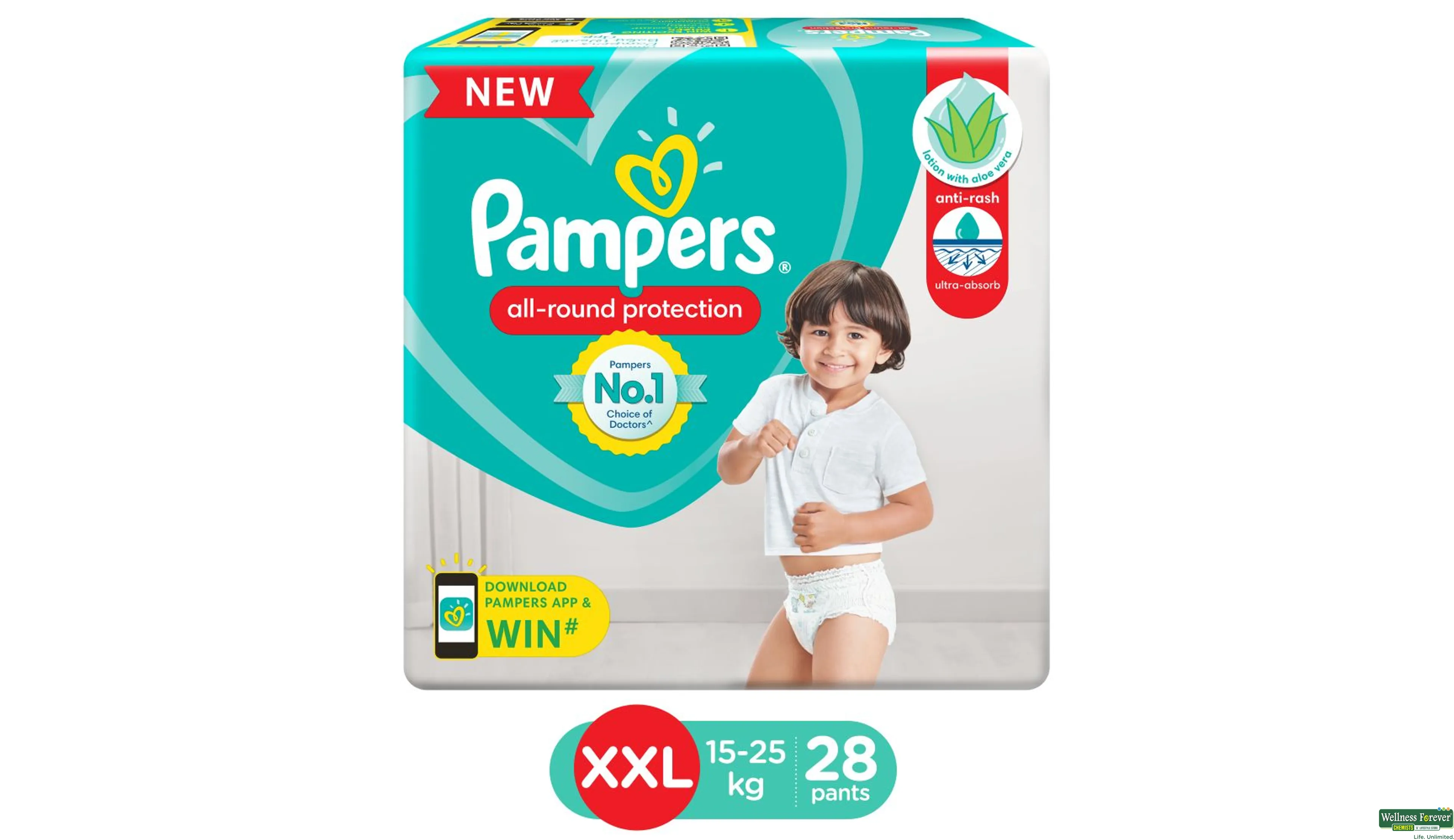 Buy MAMYPOKO PANTS Extra Absorb Diaper Pants - XXL, 15 To 25 kg Online at  Best Price of Rs 1399 - bigbasket