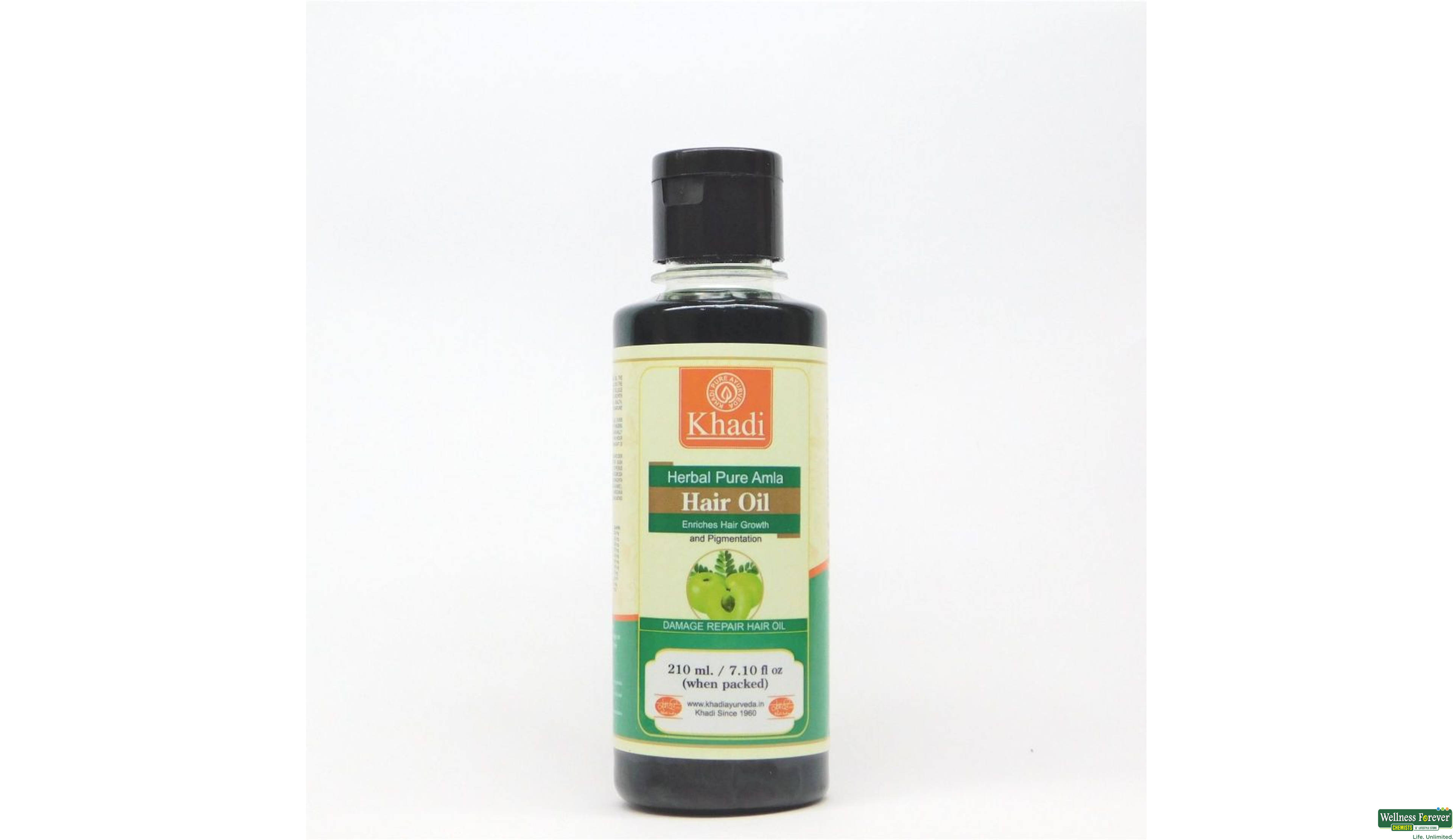 KHADI HR/OIL PURE AMLA 210ML- 1, 210ML, 