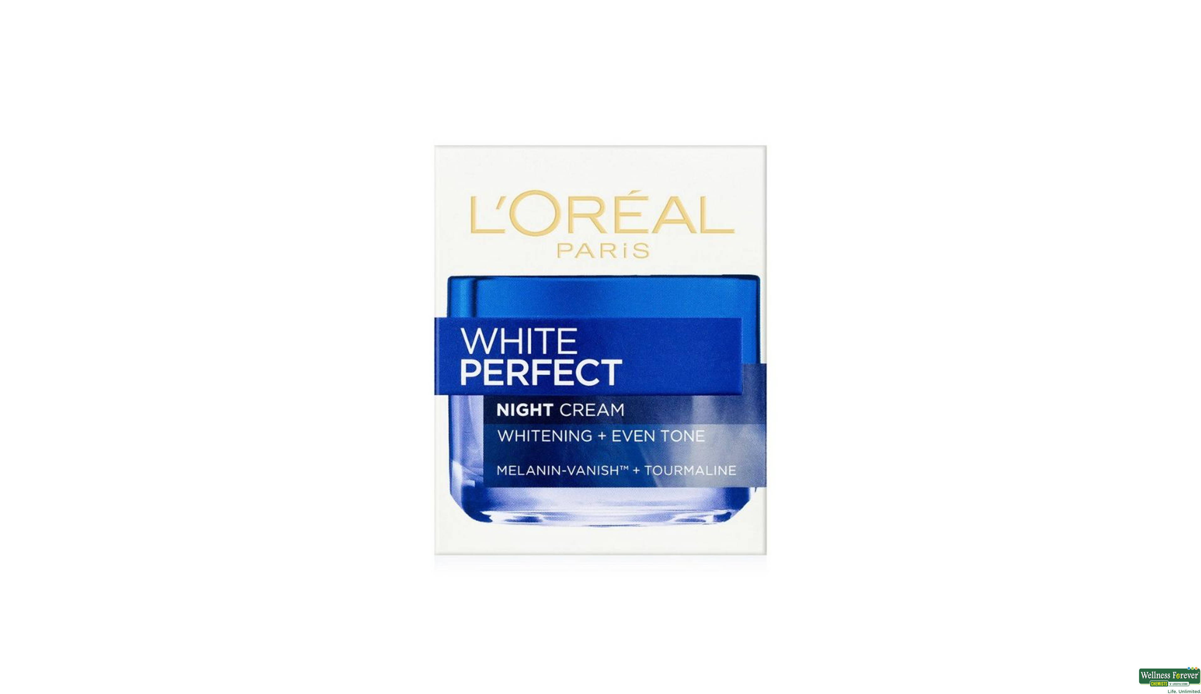 LOREAL F/CRM NIGHT WHITE PERFECT 50ML IMP- 3, 50ML, 