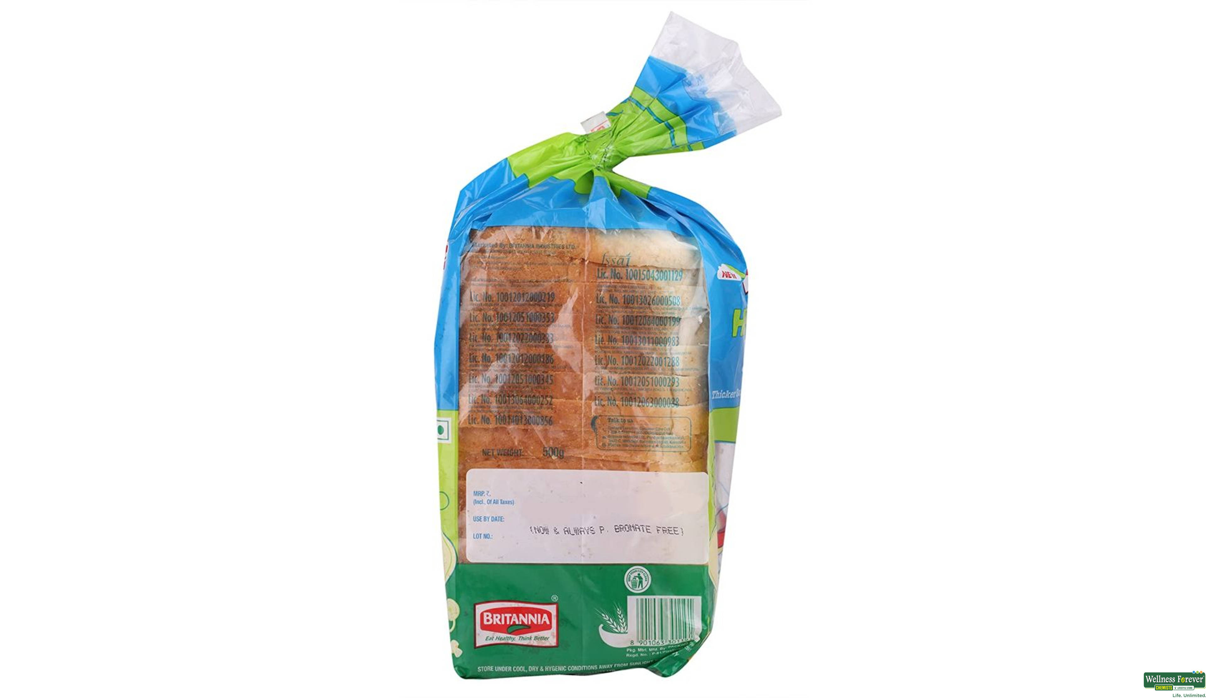 BRIT BREAD HEALTHY SLICE 500GM- 2, 500GM, 