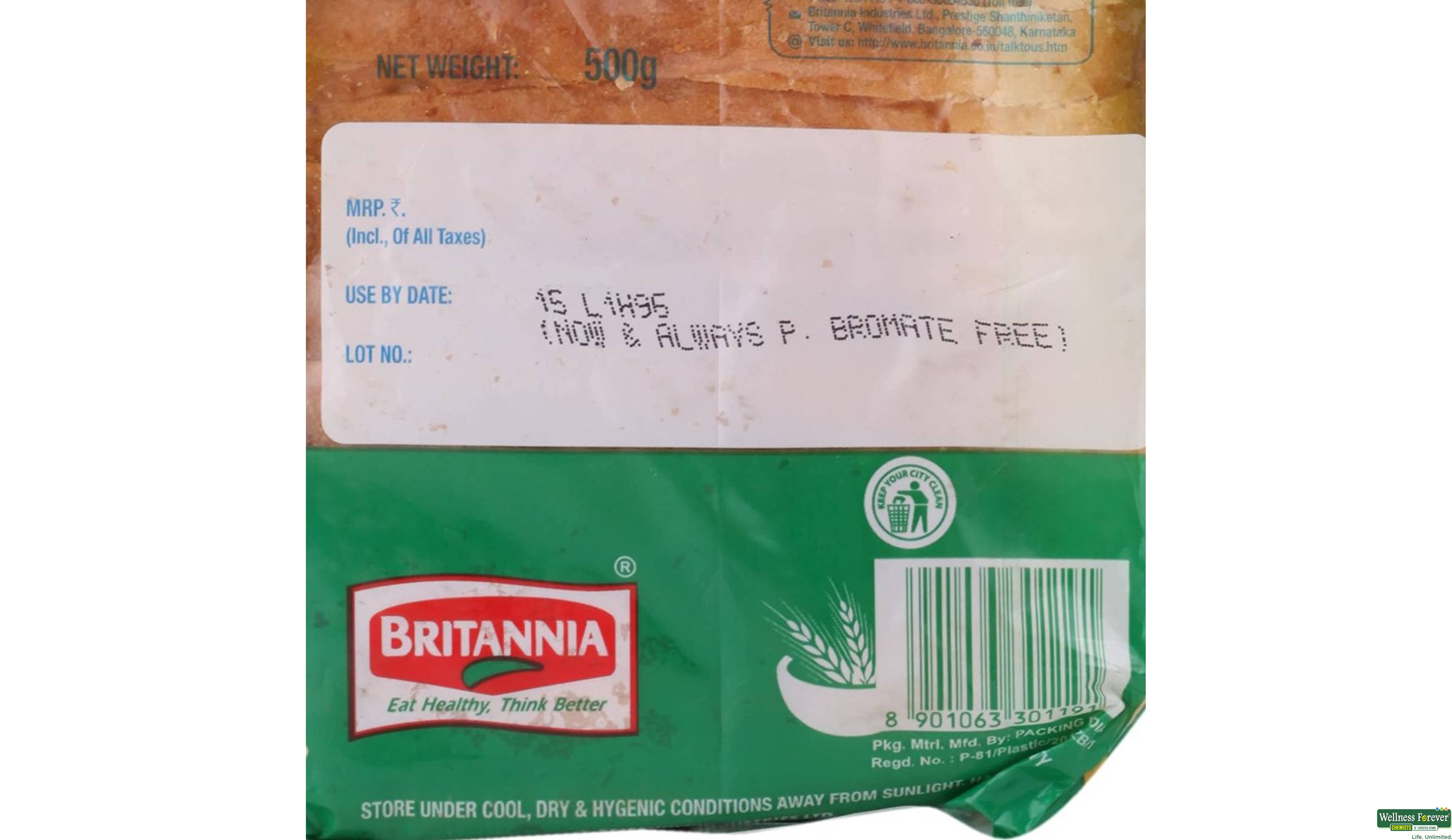 BRIT BREAD HEALTHY SLICE 500GM- 3, 500GM, 